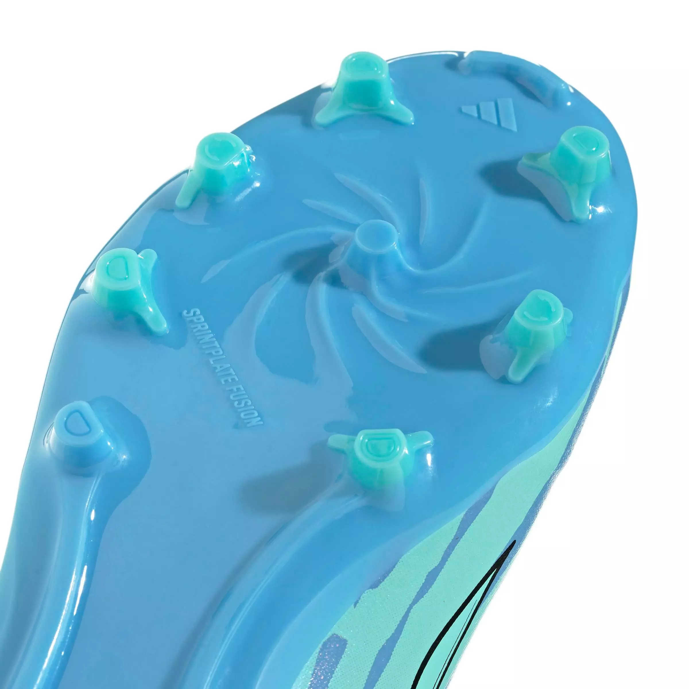 adidas F50 Sparkfusion League Mid Cut MG "Semi Blue/White/Pink" Grade School Kids' Soccer Cleat - BLUE/WHITE/PINK
