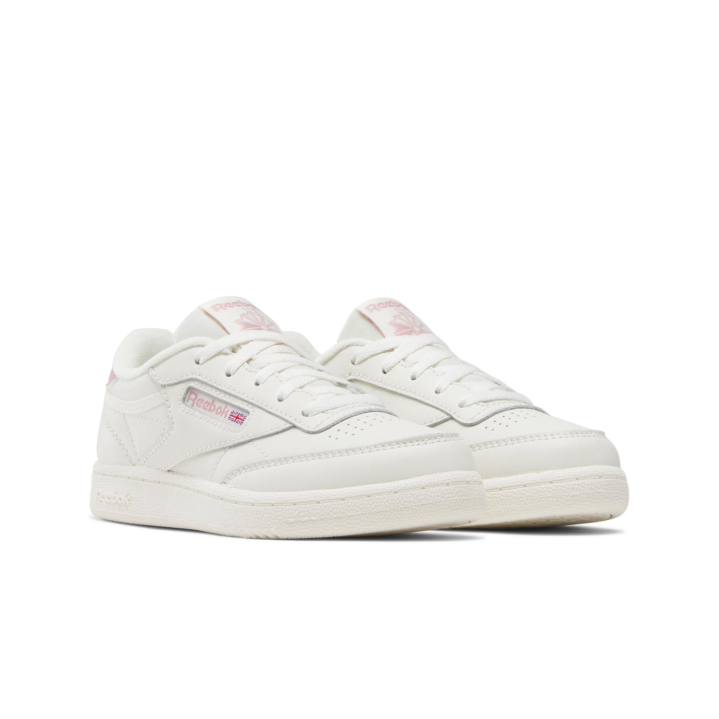 Reebok Club C Preschool Girls' "White/Pink" Shoe