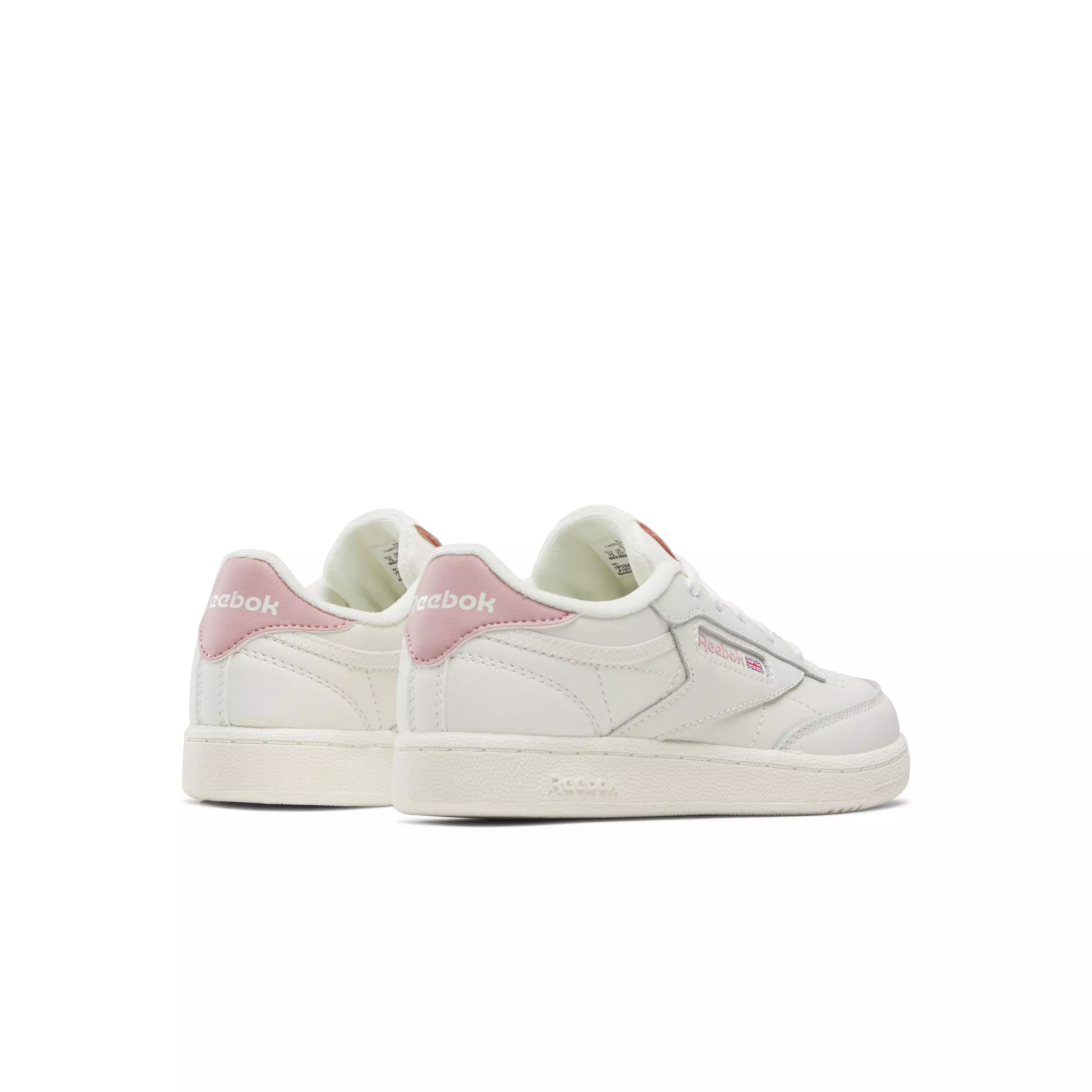 Reebok Club C "White/Pink" Preschool Girls' Shoe - WHITE/PINK