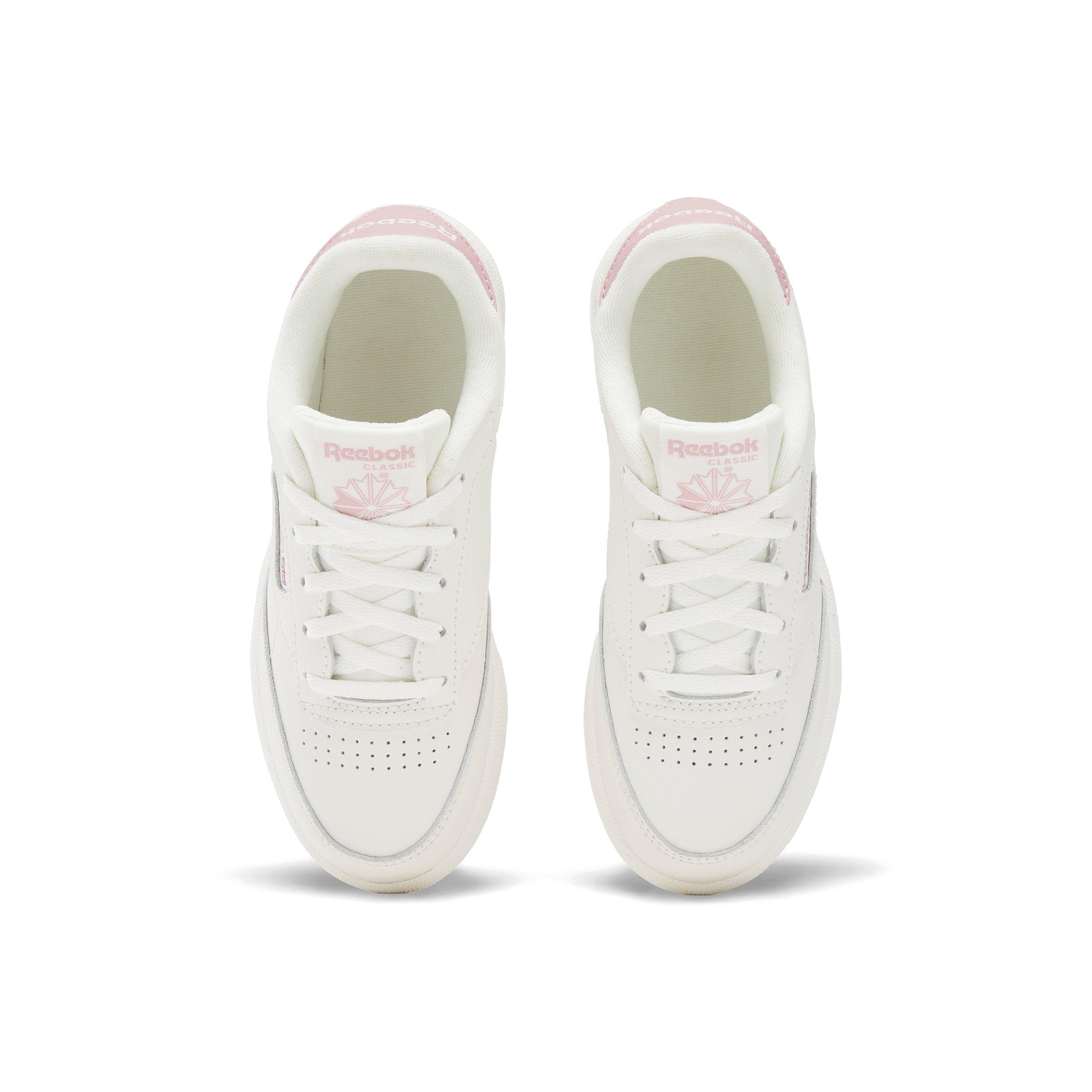 Reebok Club C Preschool Girls' "White/Pink" Shoe