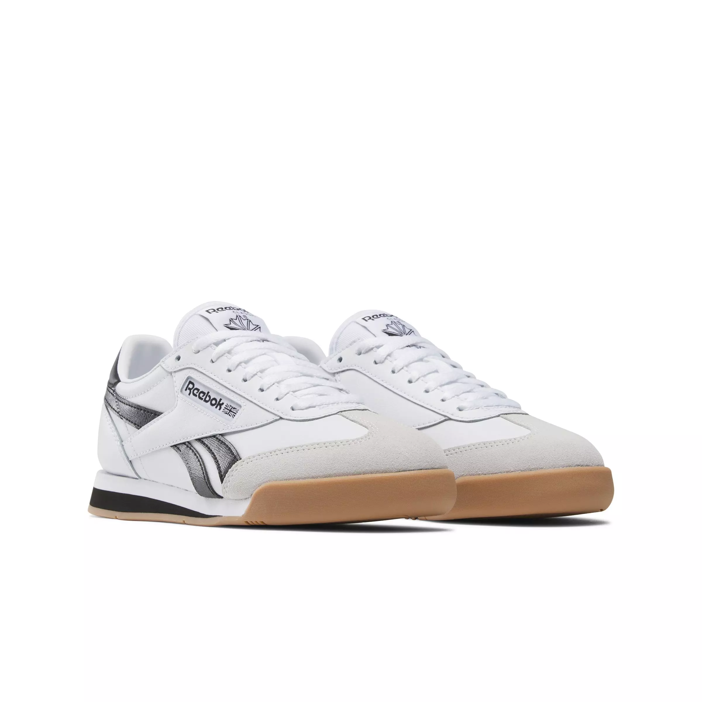 Reebok Campio XT "White/Black/Barely Grey/Gum" Grade School Boys' Shoe - WHITE/BLACK/GREY/GUM