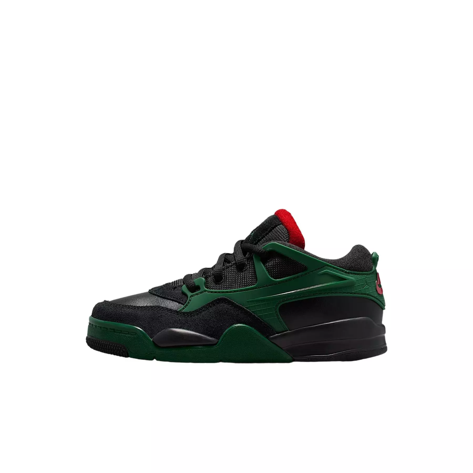 Jordan 4 RM "Black/Gorge Green/Varsity Red" Preschool Boys' Shoe - BLACK/GREEN/RED