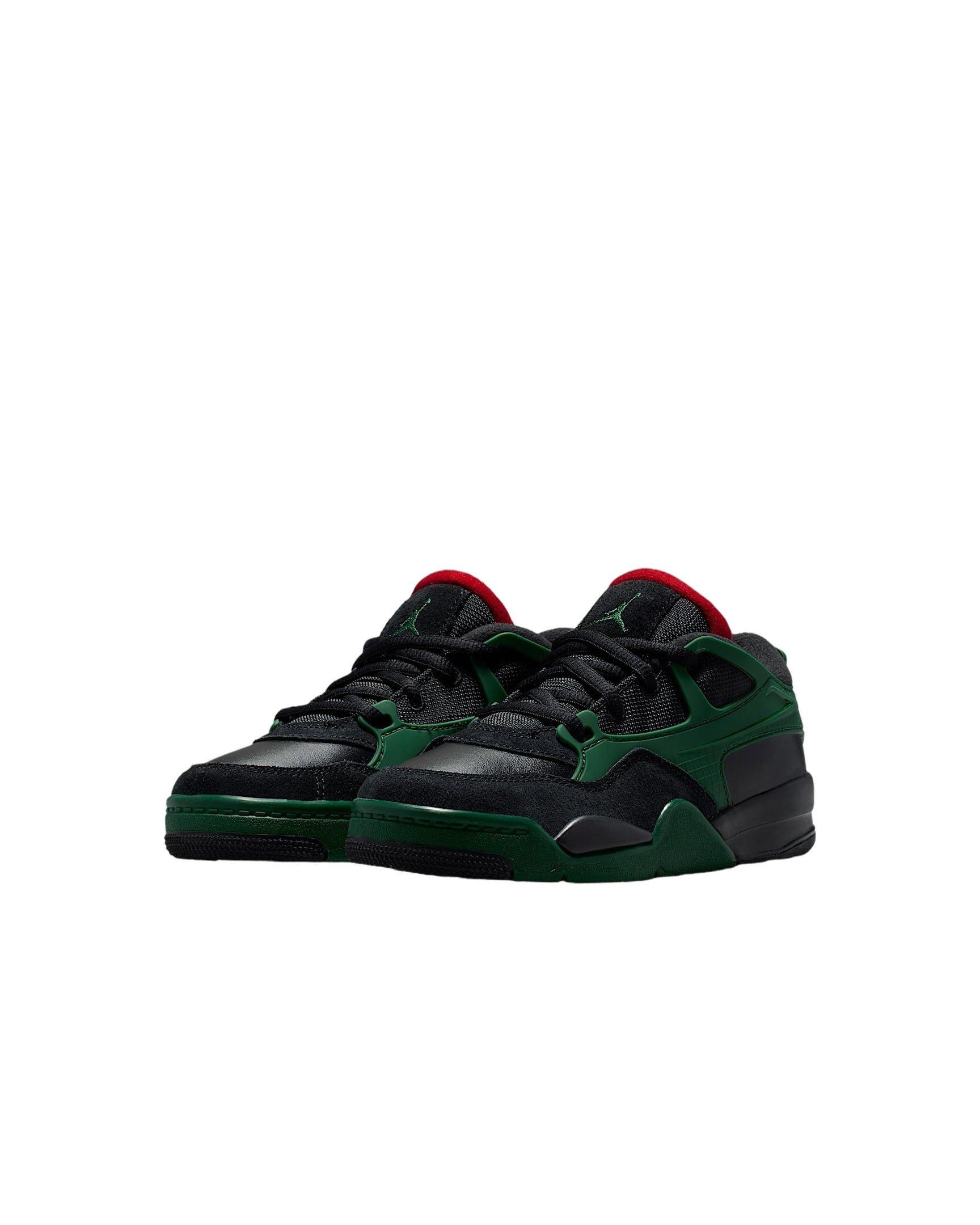 Jordan 4 RM Preschool Boys' "Black/Gorge Green/Varsity Red" Shoe
