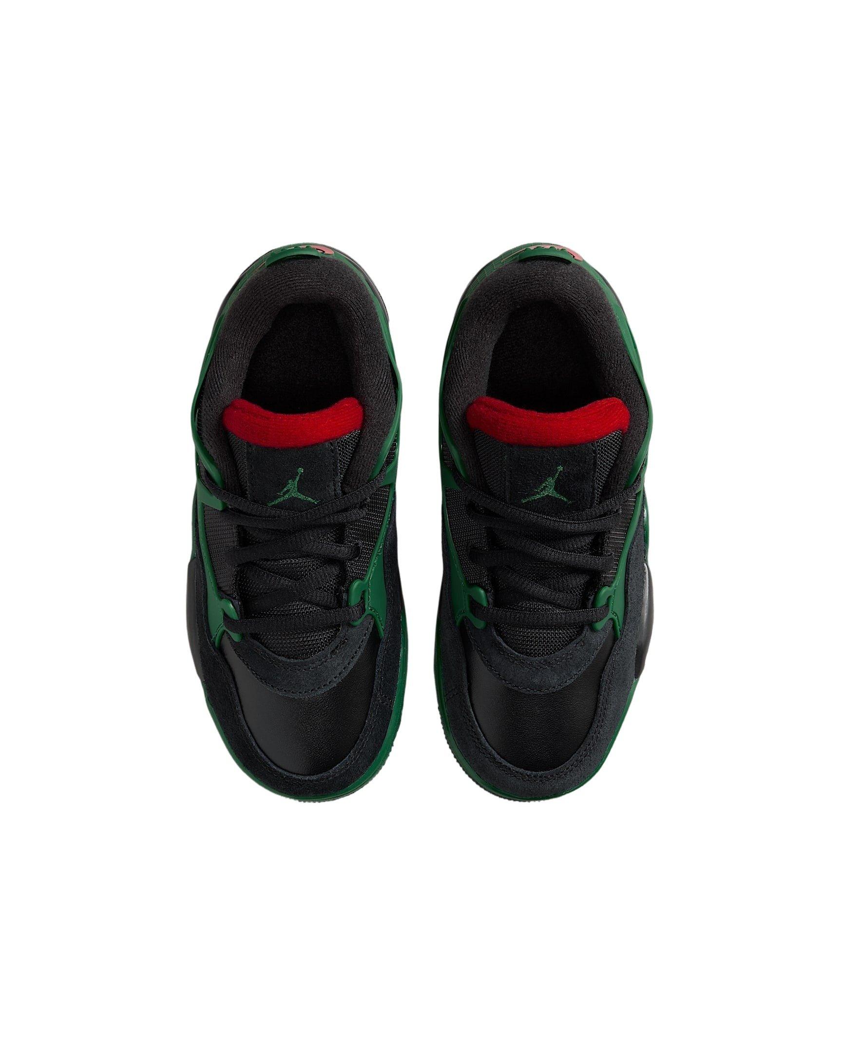 Jordan 4 RM Preschool Boys' "Black/Gorge Green/Varsity Red" Shoe