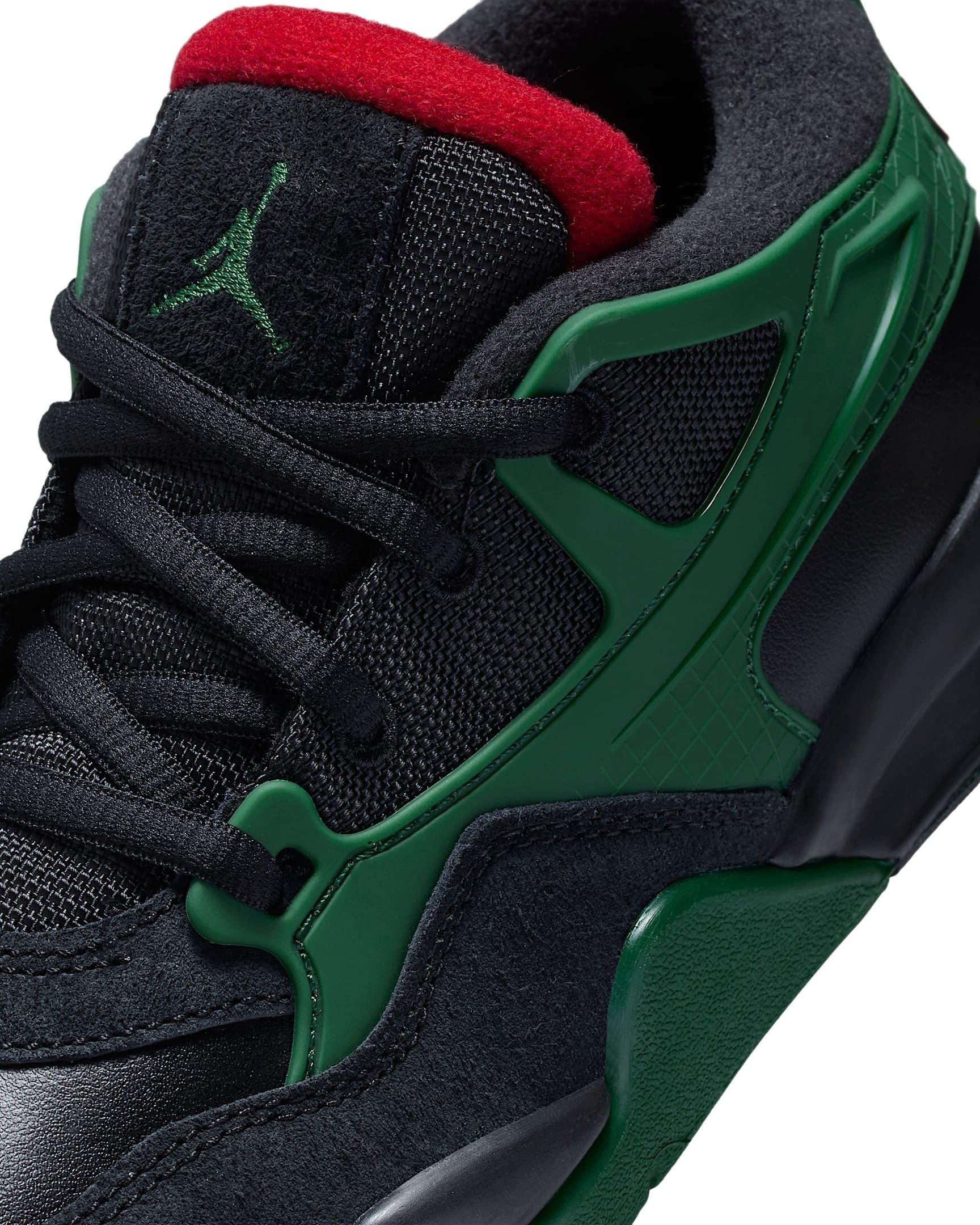 Jordan 4 RM Preschool Boys' "Black/Gorge Green/Varsity Red" Shoe