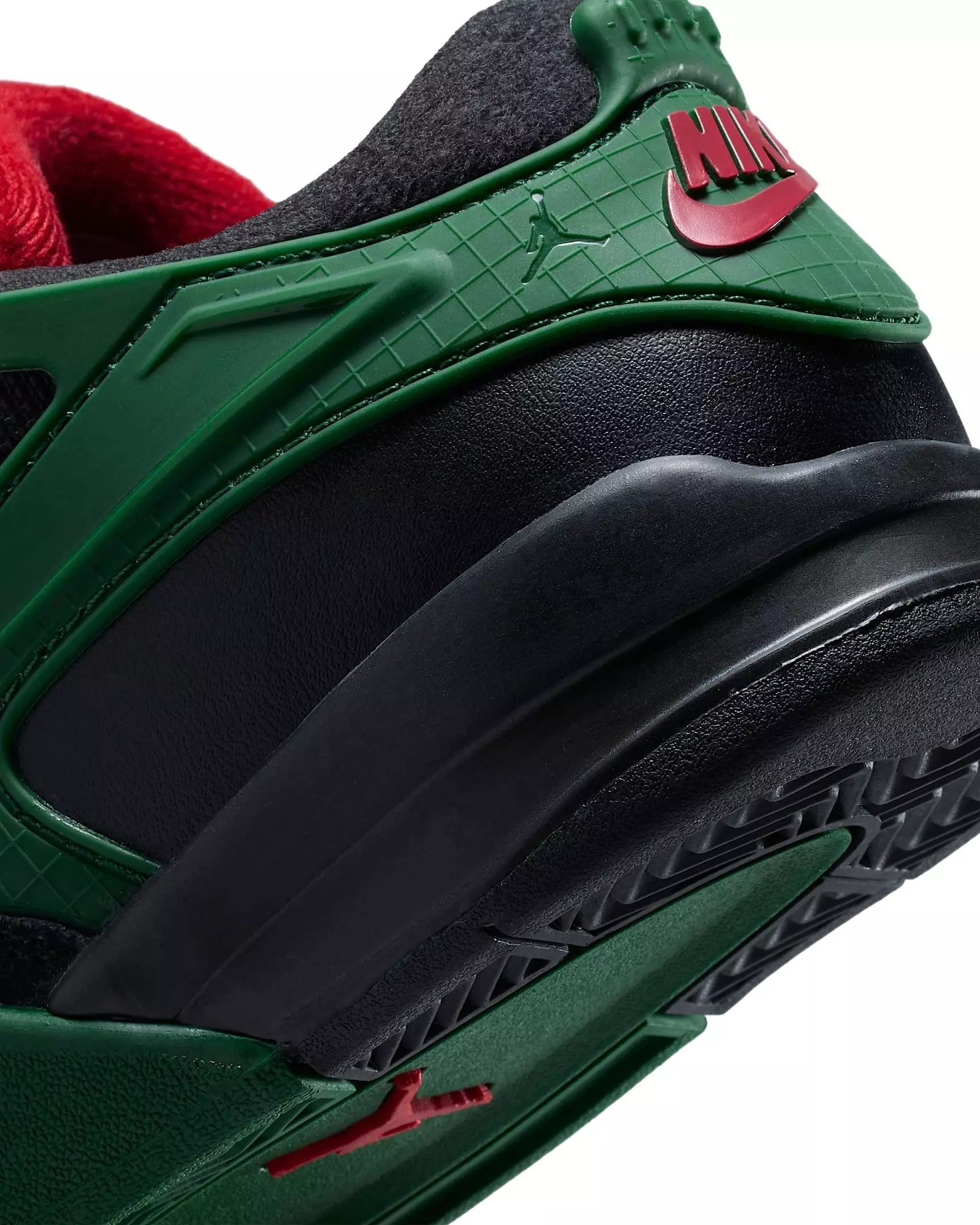 Jordan 4 RM "Black/Gorge Green/Varsity Red" Preschool Boys' Shoe - BLACK/GREEN/RED