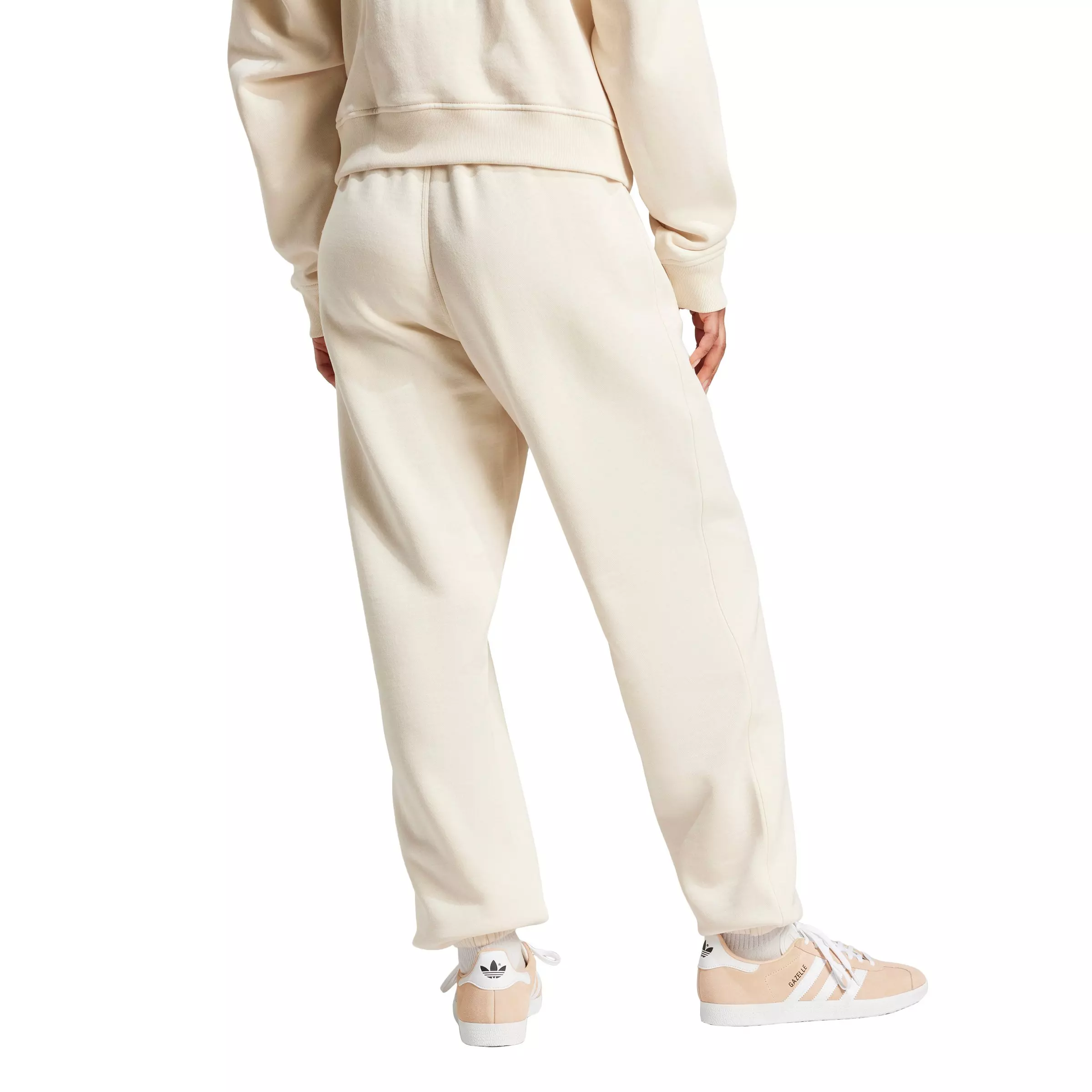 adidas Women's Originals Essentials Fleece Loose Joggers - White - WHITE
