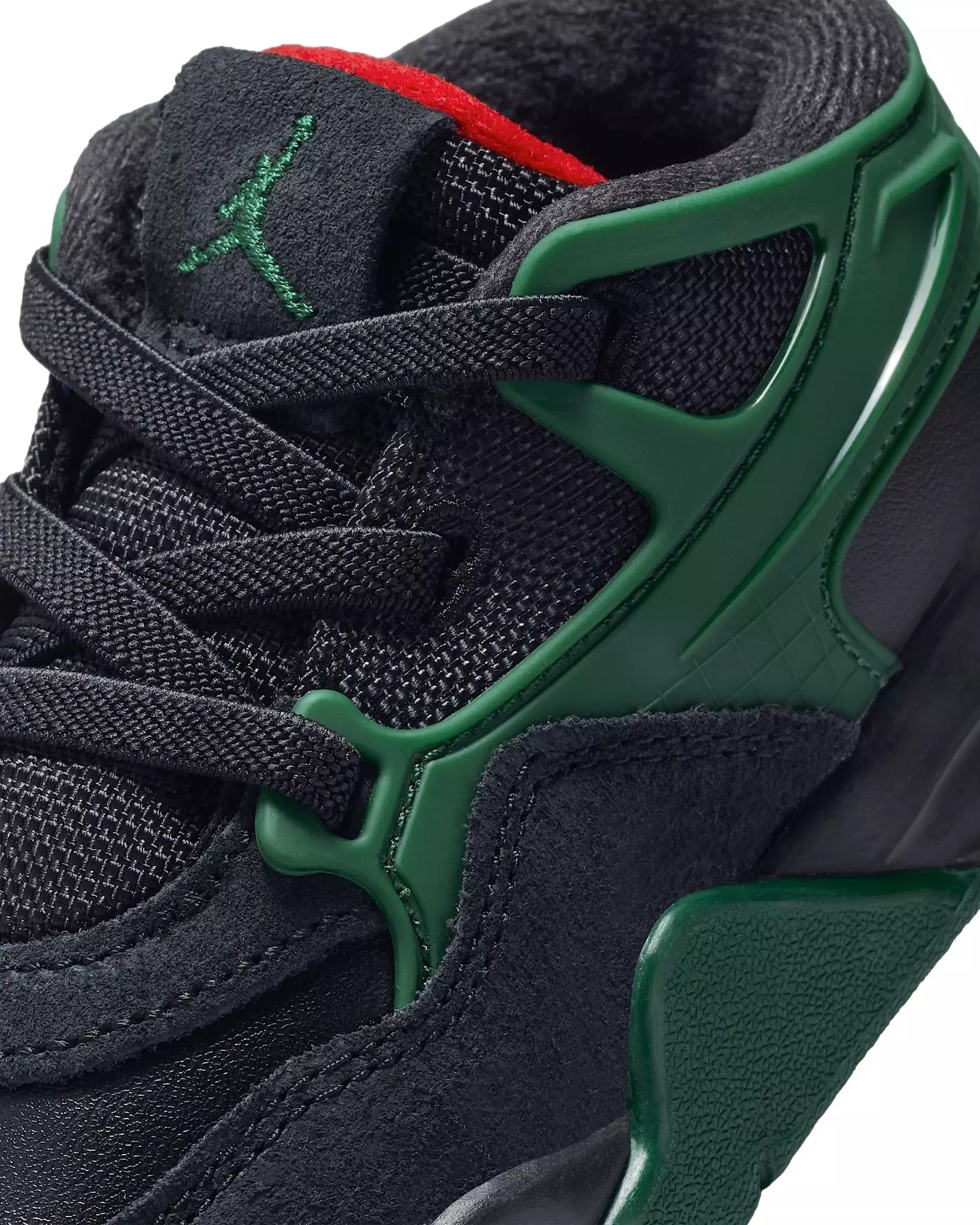 Jordan 4 RM "Black/Gorge Green/Varsity Red" Infant Boys' Shoe - BLACK/GREEN/RED