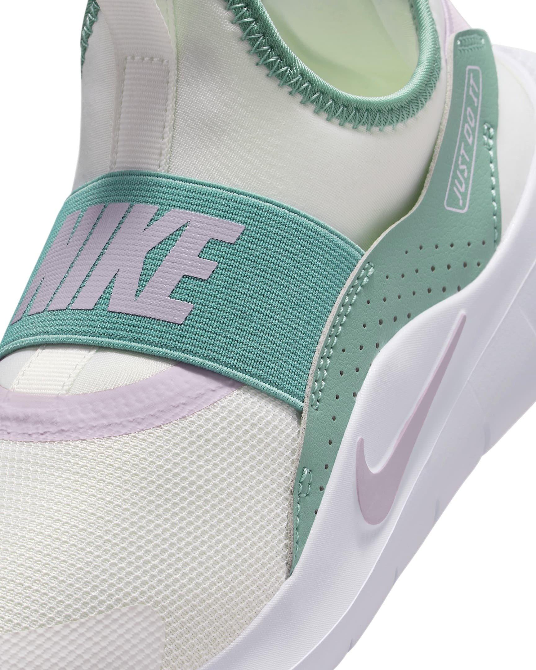 Nike Flex Runner 4 Grade School Girls' "Summit White/Cannon/Doll" Running Shoe