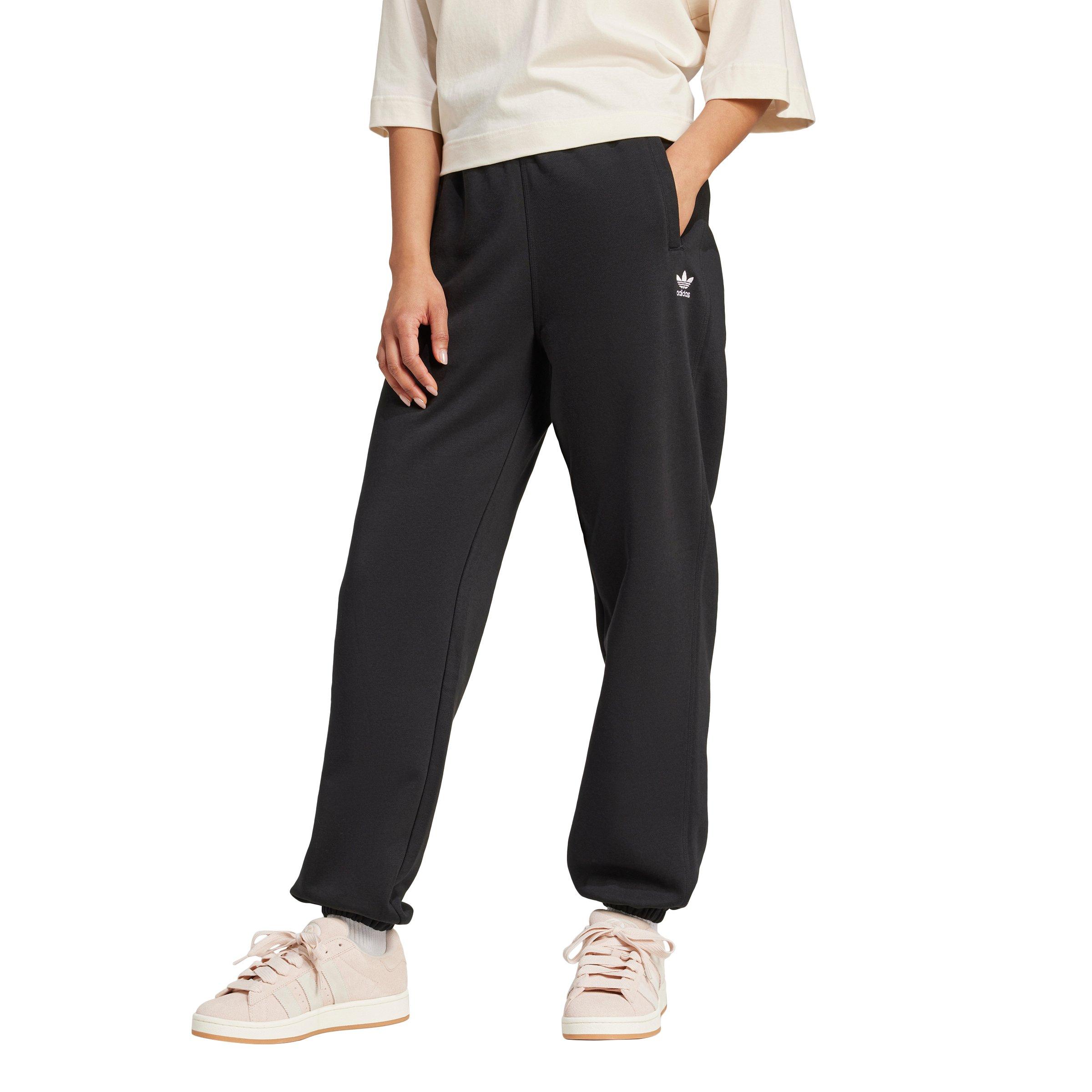 adidas Women's Originals Essentials Fleece Loose Joggers - Black - BLACK Thumbnail View 1
