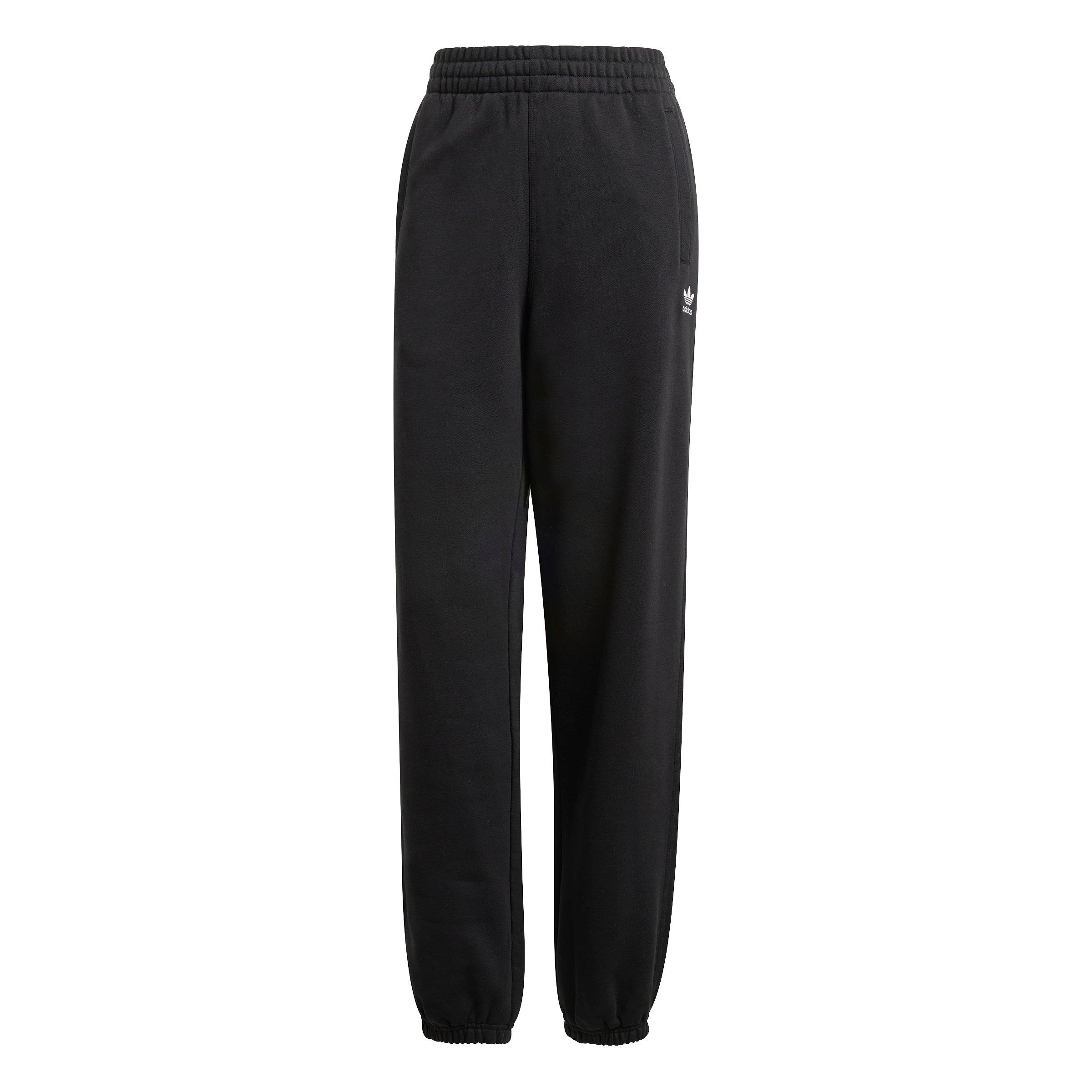 adidas Women's Originals Essentials Fleece Loose Joggers - Black - BLACK Thumbnail View 6