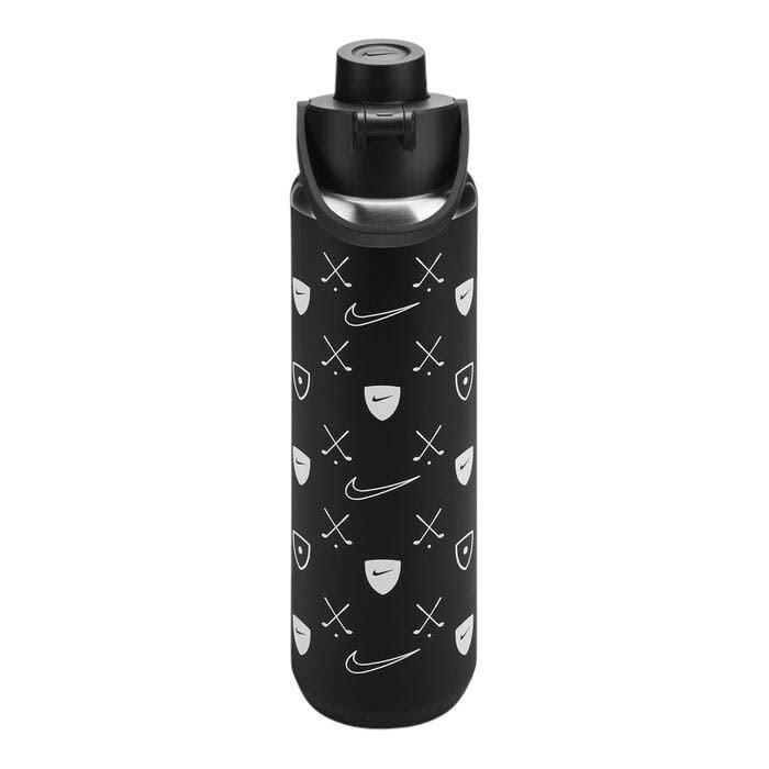 Nike Stainless Steel Recharge 24oz Chug Water Bottle - Black/White - BLACK/WHITE