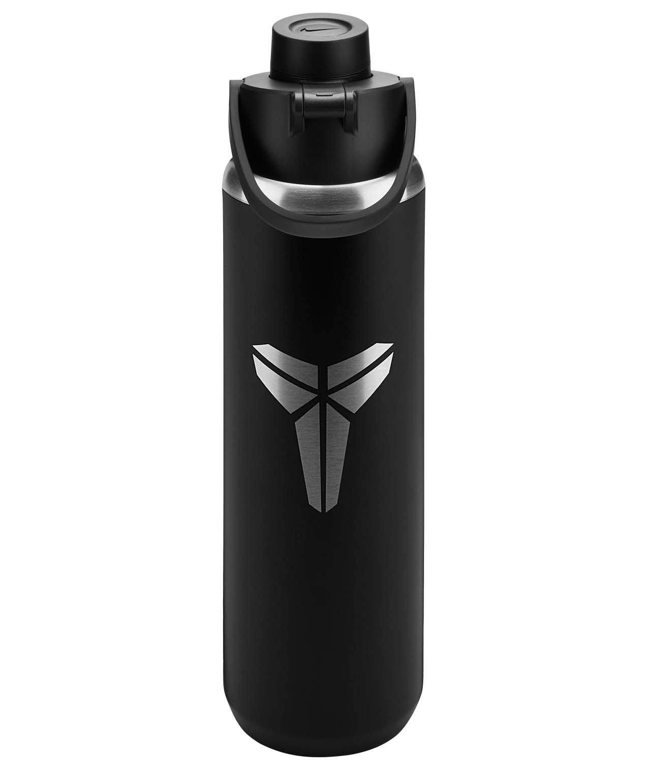 Nike Stainless Steel Recharge 24oz Chug Water Bottle - Black/Silver - BLACK/SILVER