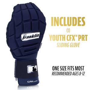 Franklin Sports MLB Youth CFX Slider PRT Protective Sliding Glove - Navy