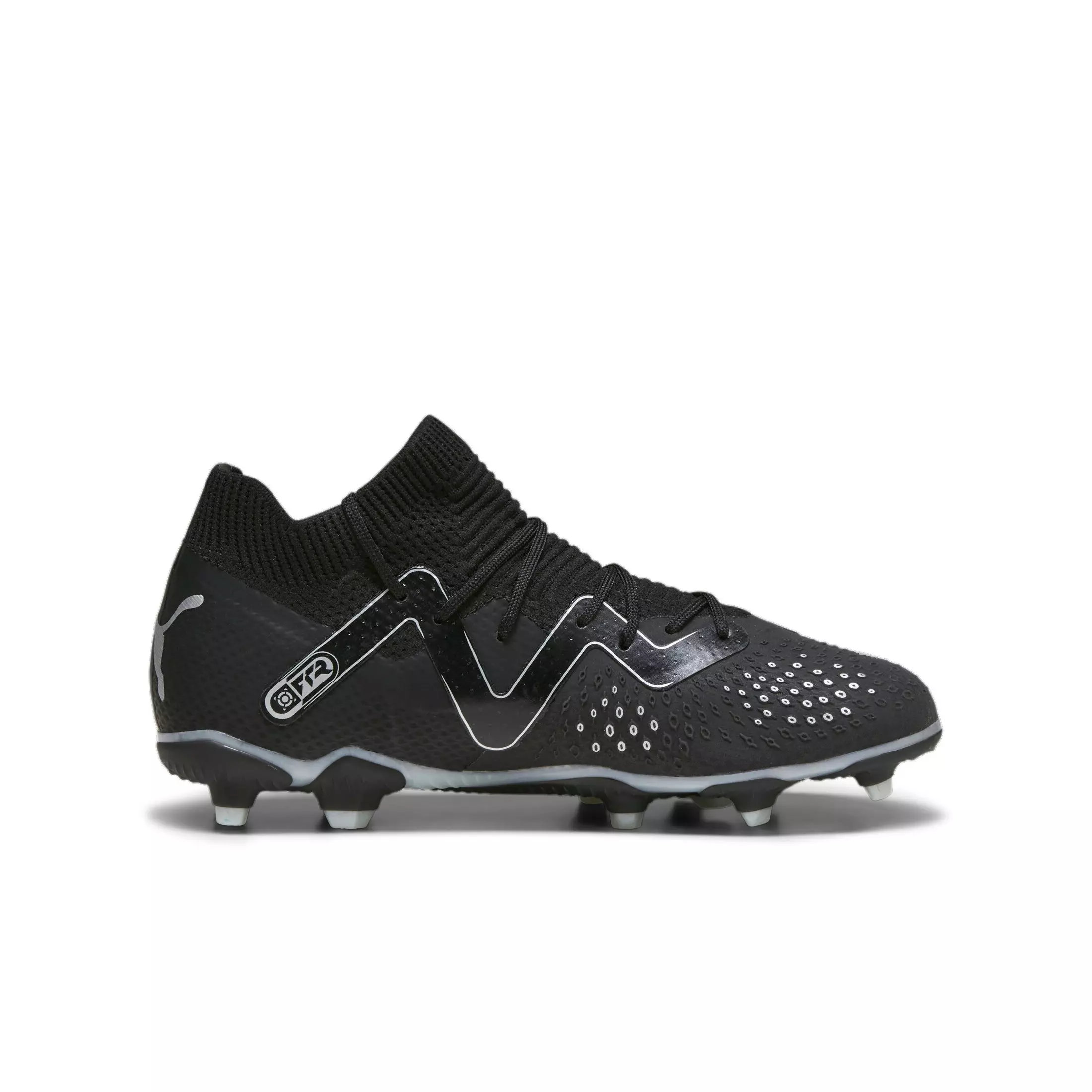 PUMA FUTURE PRO FG/AG "Black/Silver" Grade School Kids' Soccer Cleat - BLACK/SILVER