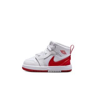 Jordan 1 Mid RM EasyOn "White/Black/University Red" Infant Boys' Shoe