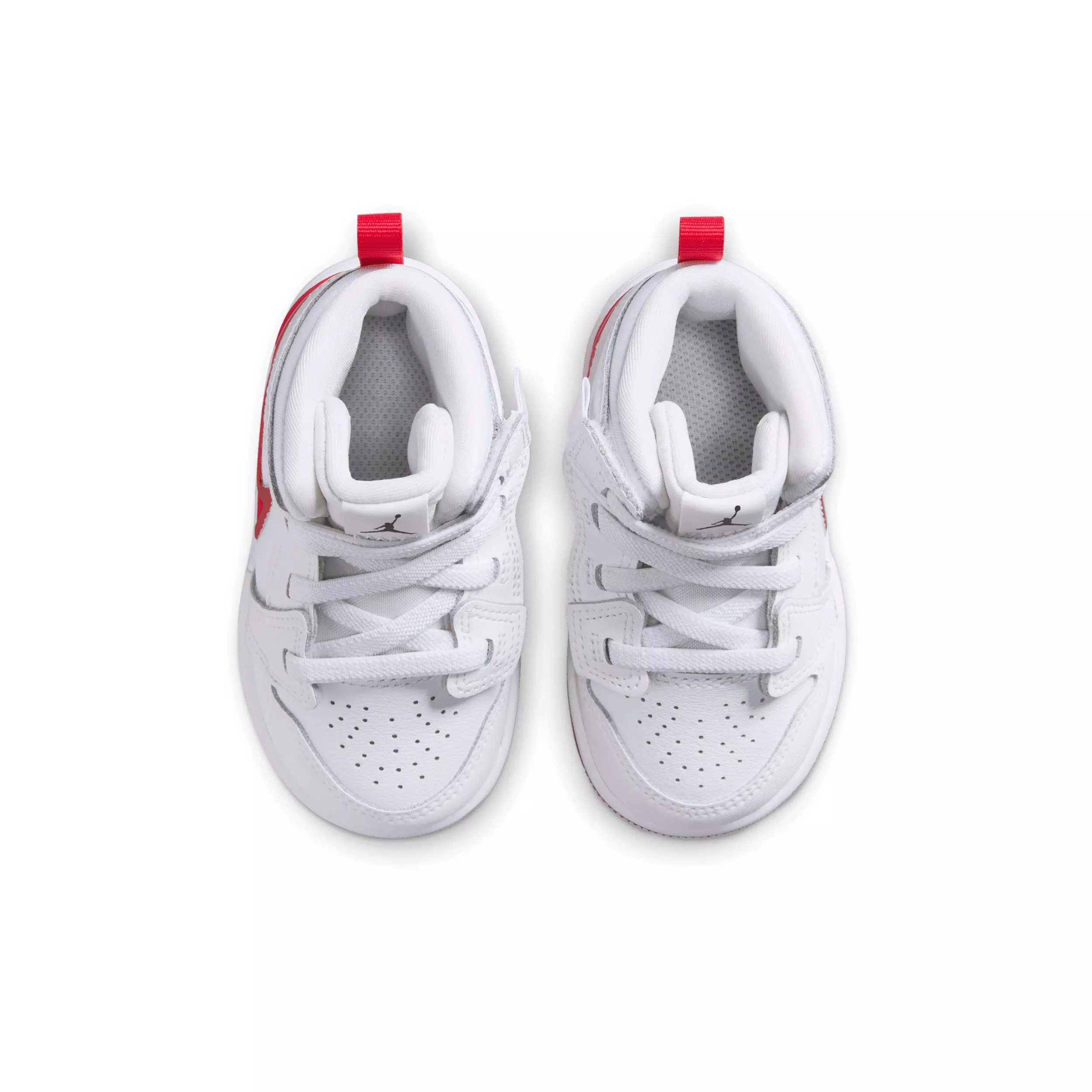 Jordan 1 Mid RM EasyOn "White/Black/University Red" Infant Boys' Shoe - WHITE/BLACK/RED