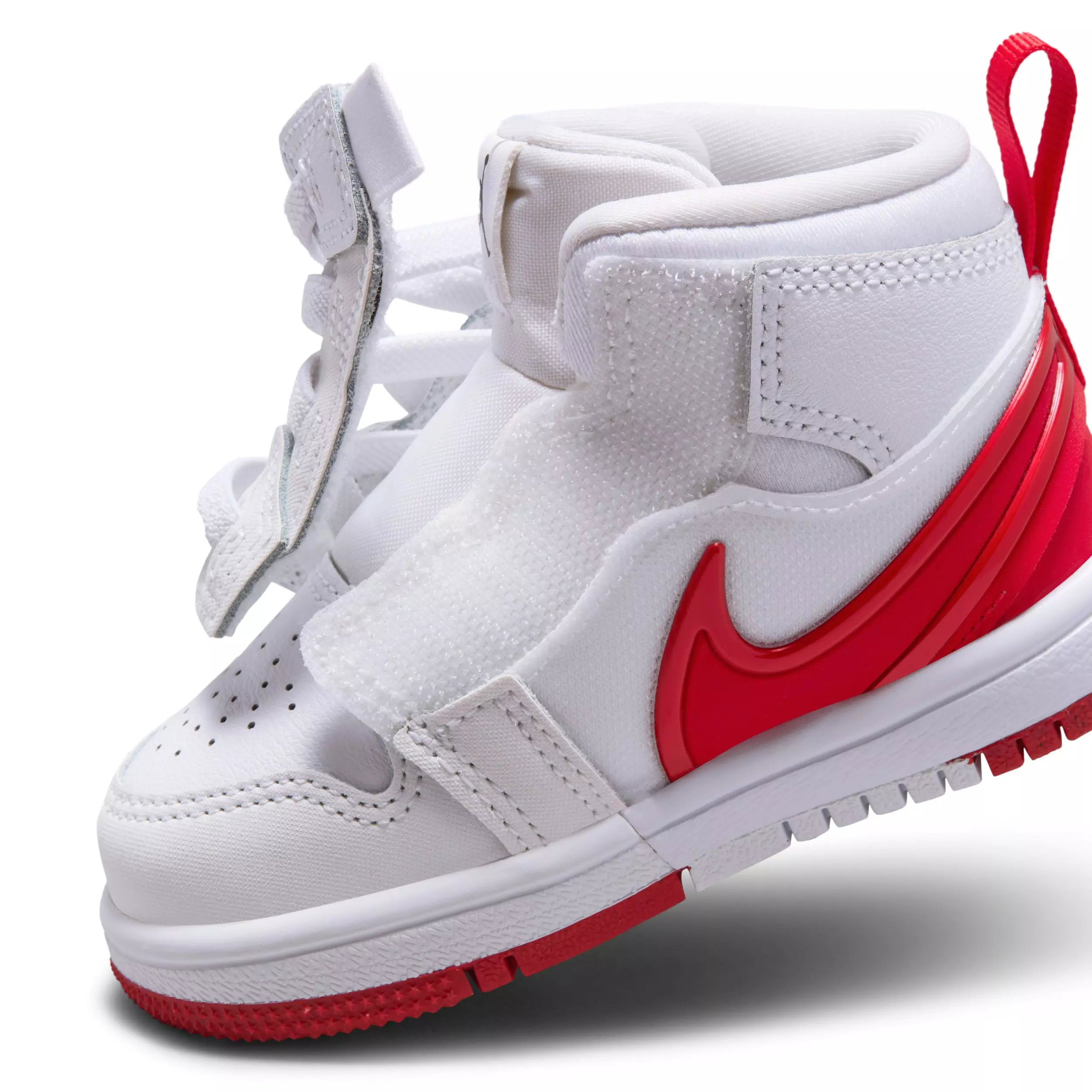 Jordan 1 Mid RM EasyOn "White/Black/University Red" Infant Boys' Shoe - WHITE/BLACK/RED