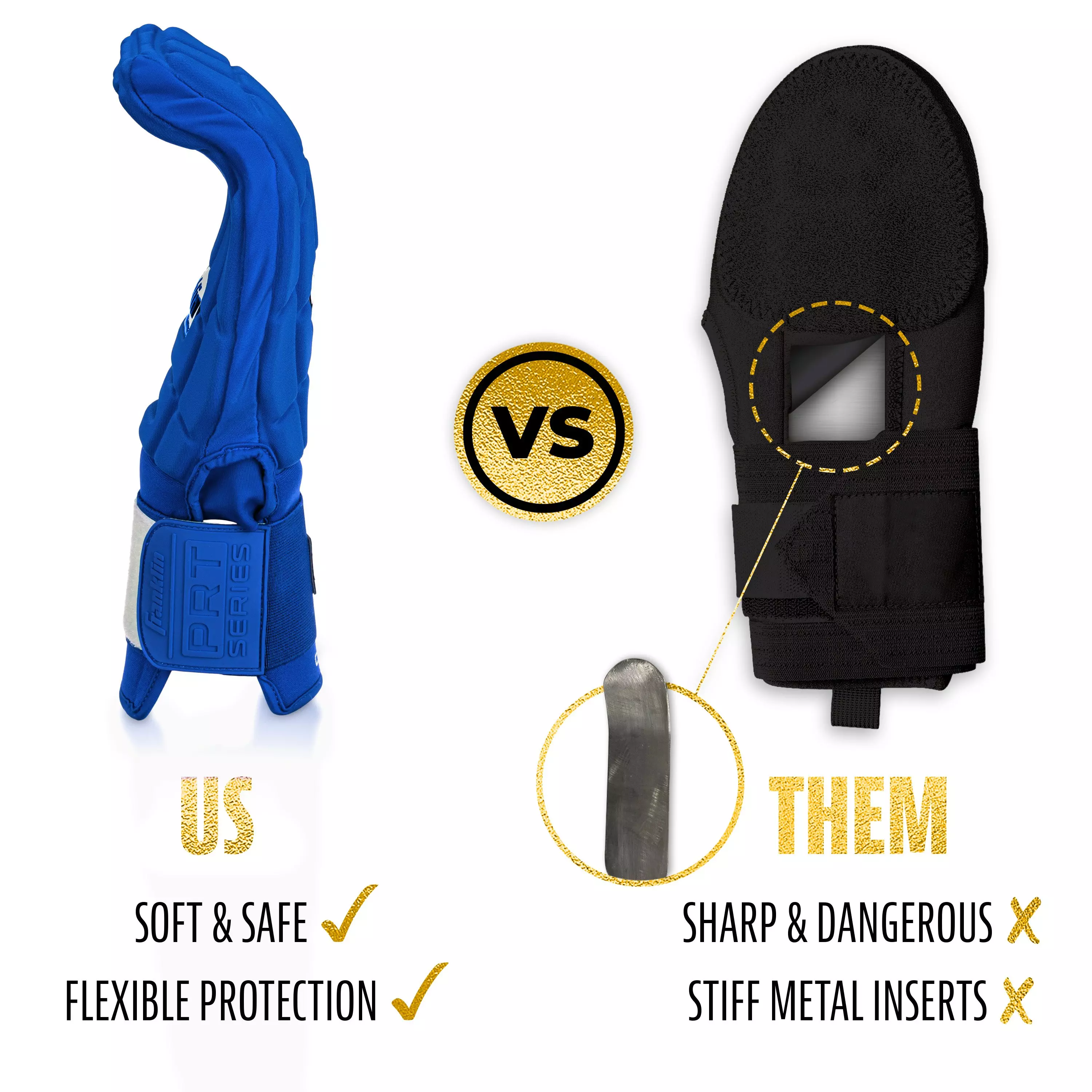 Franklin Sports MLB Youth CFX Slider PRT Protective Sliding Glove - Royal - ROYAL