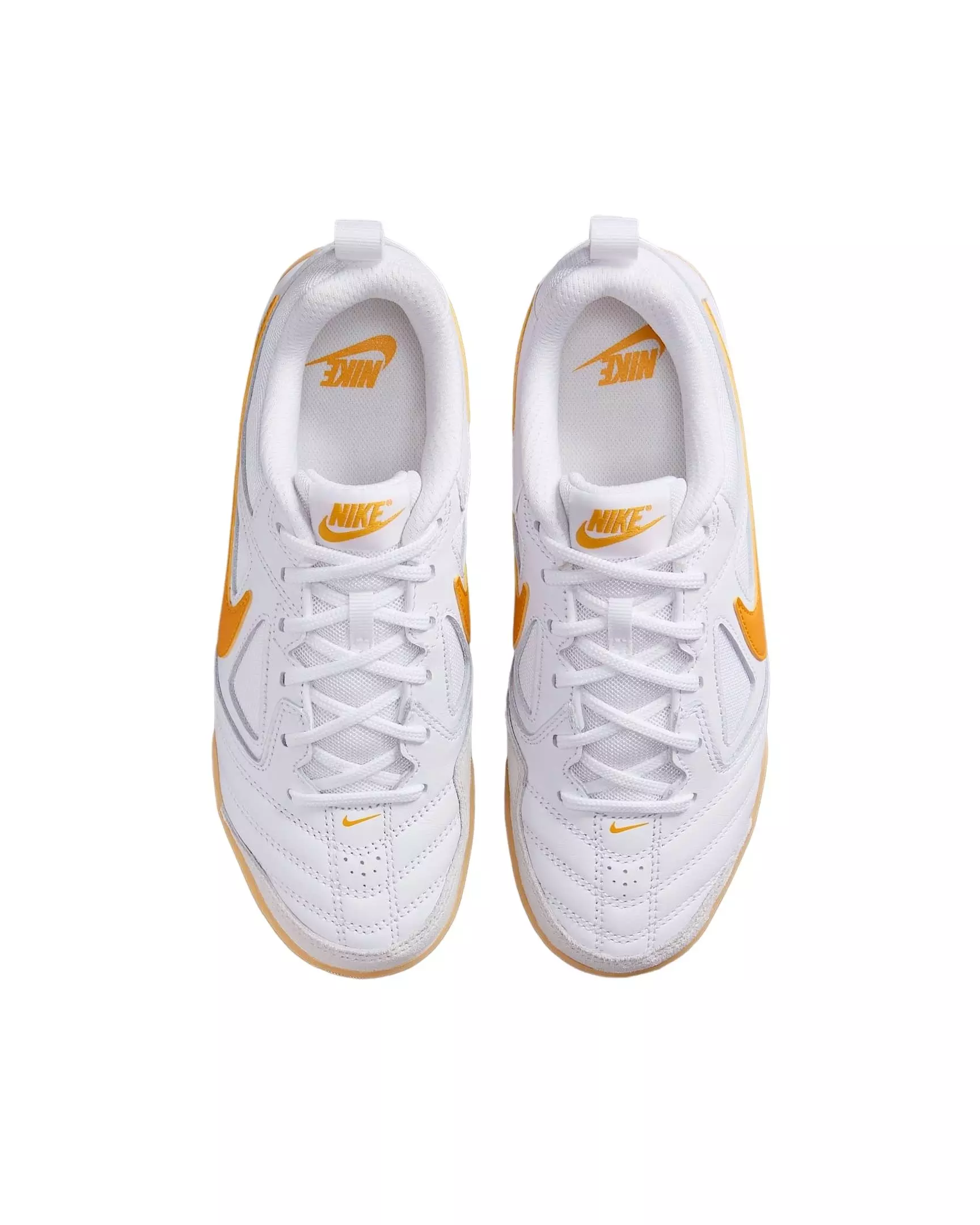 Nike Gato "White/Gum Yellow/University Gold" Grade School Boys' Shoe - WHITE/YELLOW/GOLD