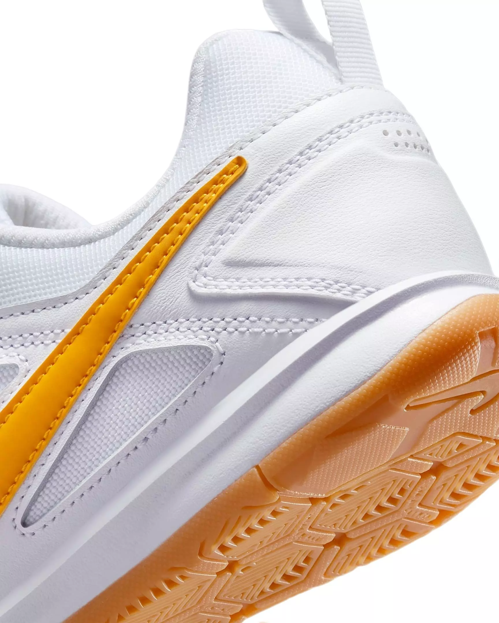 Nike Gato "White/Gum Yellow/University Gold" Grade School Boys' Shoe - WHITE/YELLOW/GOLD