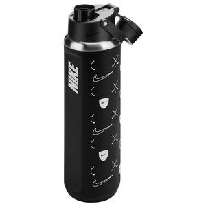 Nike Stainless Steel Recharge 32oz Chug Water Bottle - Black/White - BLACK/WHITE