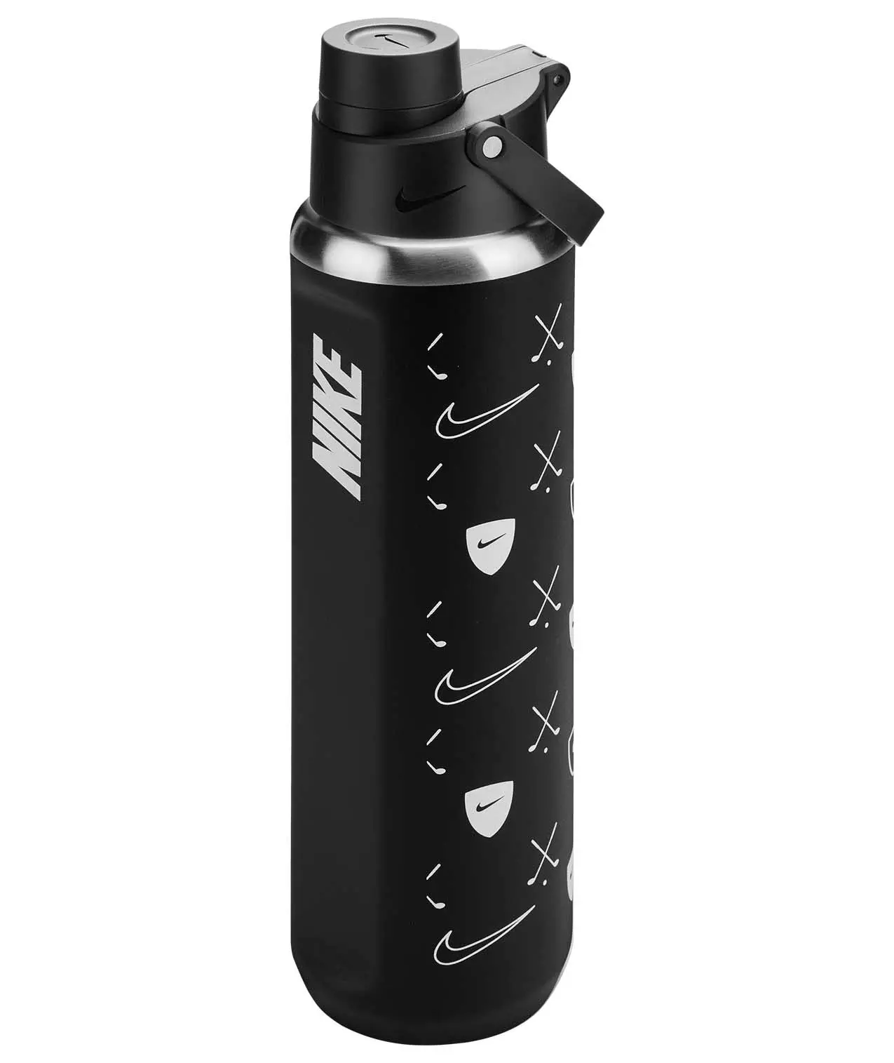Nike Stainless Steel Recharge 32oz Chug Water Bottle - Black/White - BLACK/WHITE