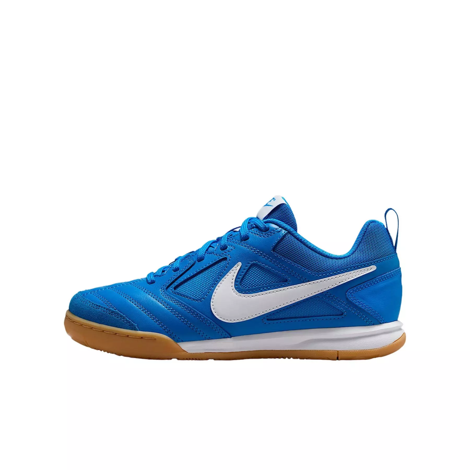 Nike Gato "Photo Blue/Gum Yellow/White" Grade School Boys' Shoe - BLUE/GUM/WHITE