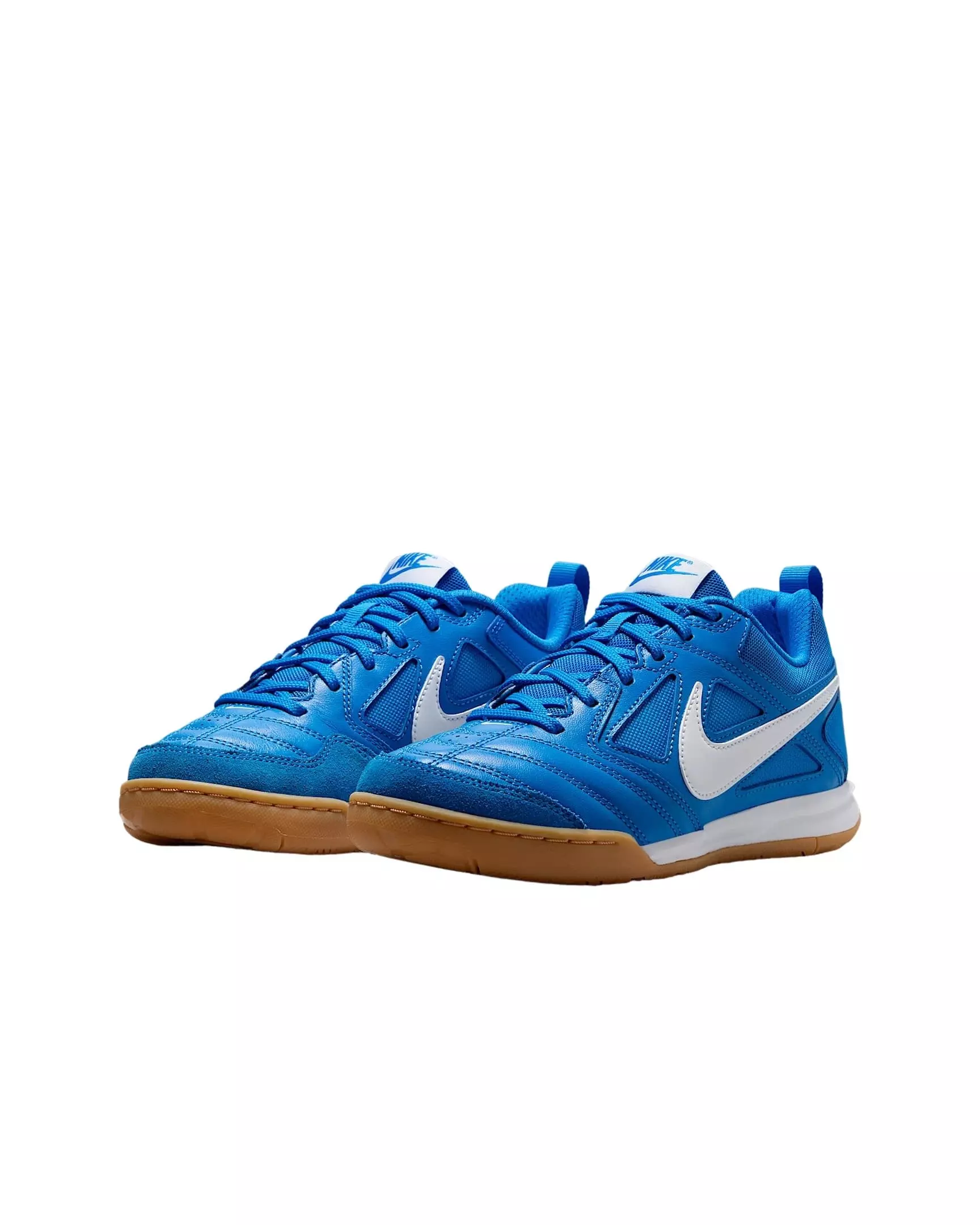 Nike Gato "Photo Blue/Gum Yellow/White" Grade School Boys' Shoe - BLUE/GUM/WHITE