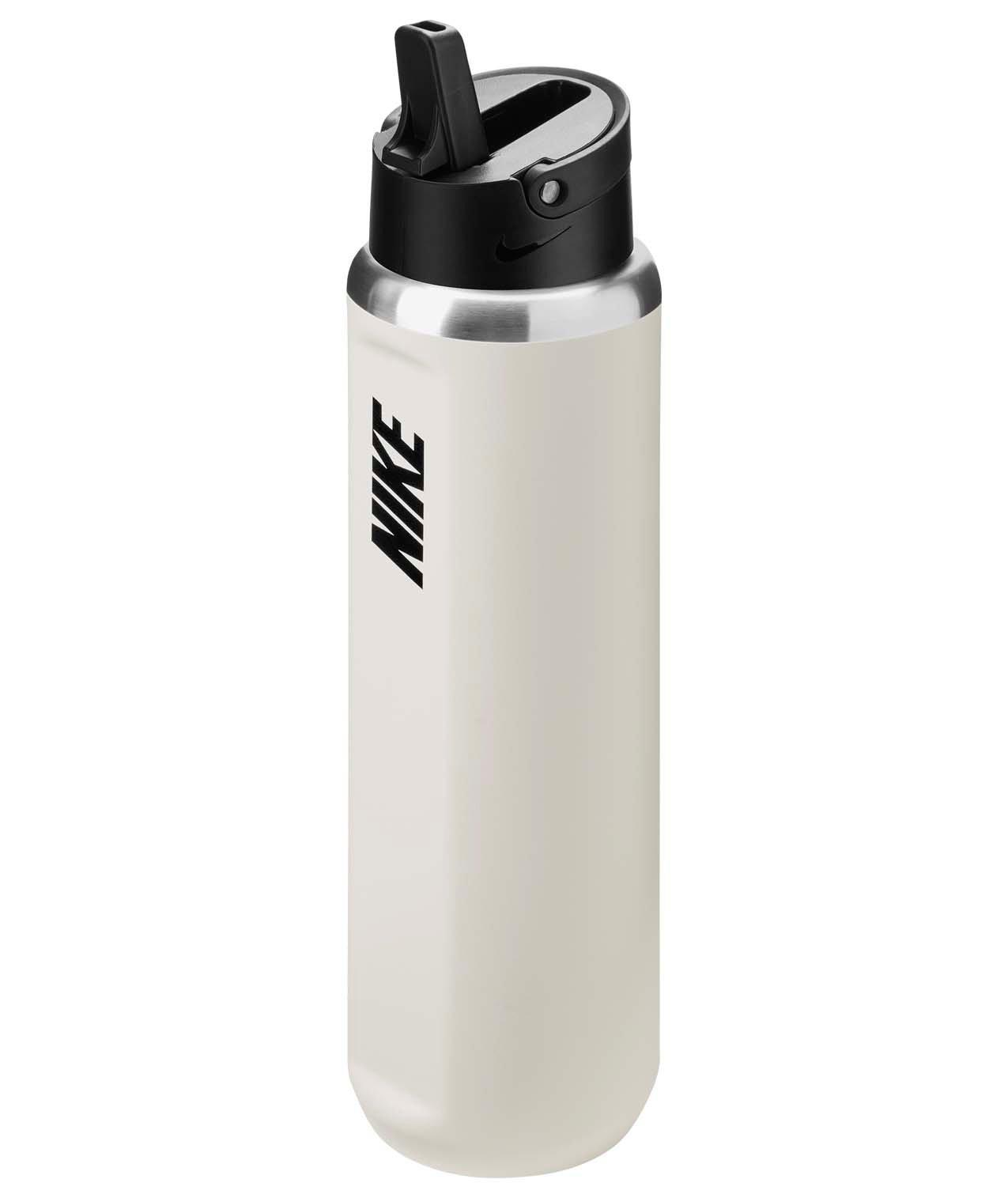Nike Recharge Stainless Steel 24oz Straw Water Bottle - Off-White/Black - OFF-WHITE/BLACK