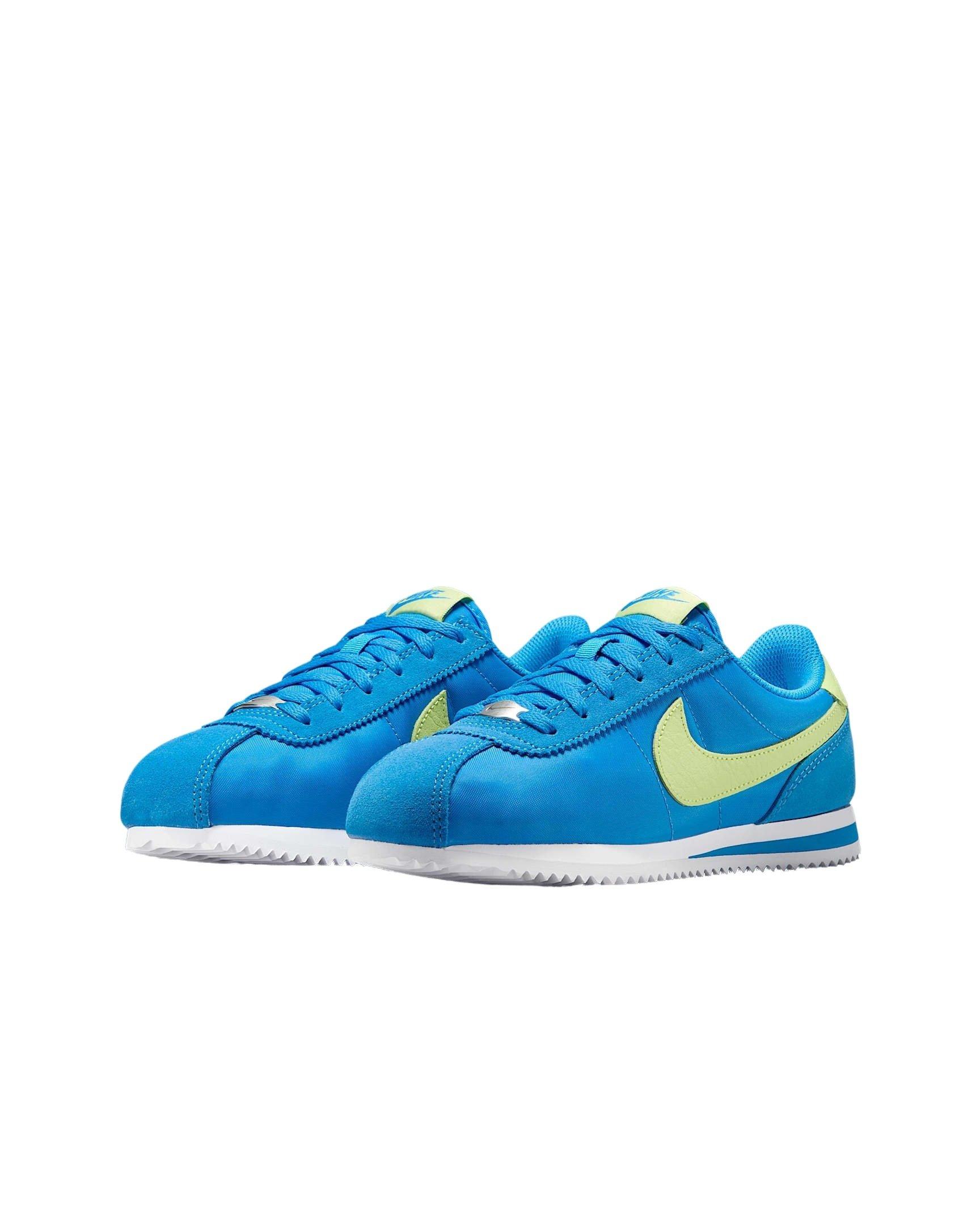 Nike Cortez Grade School Boys' "Photo Blue/White/Light Lemon Twist" Shoe