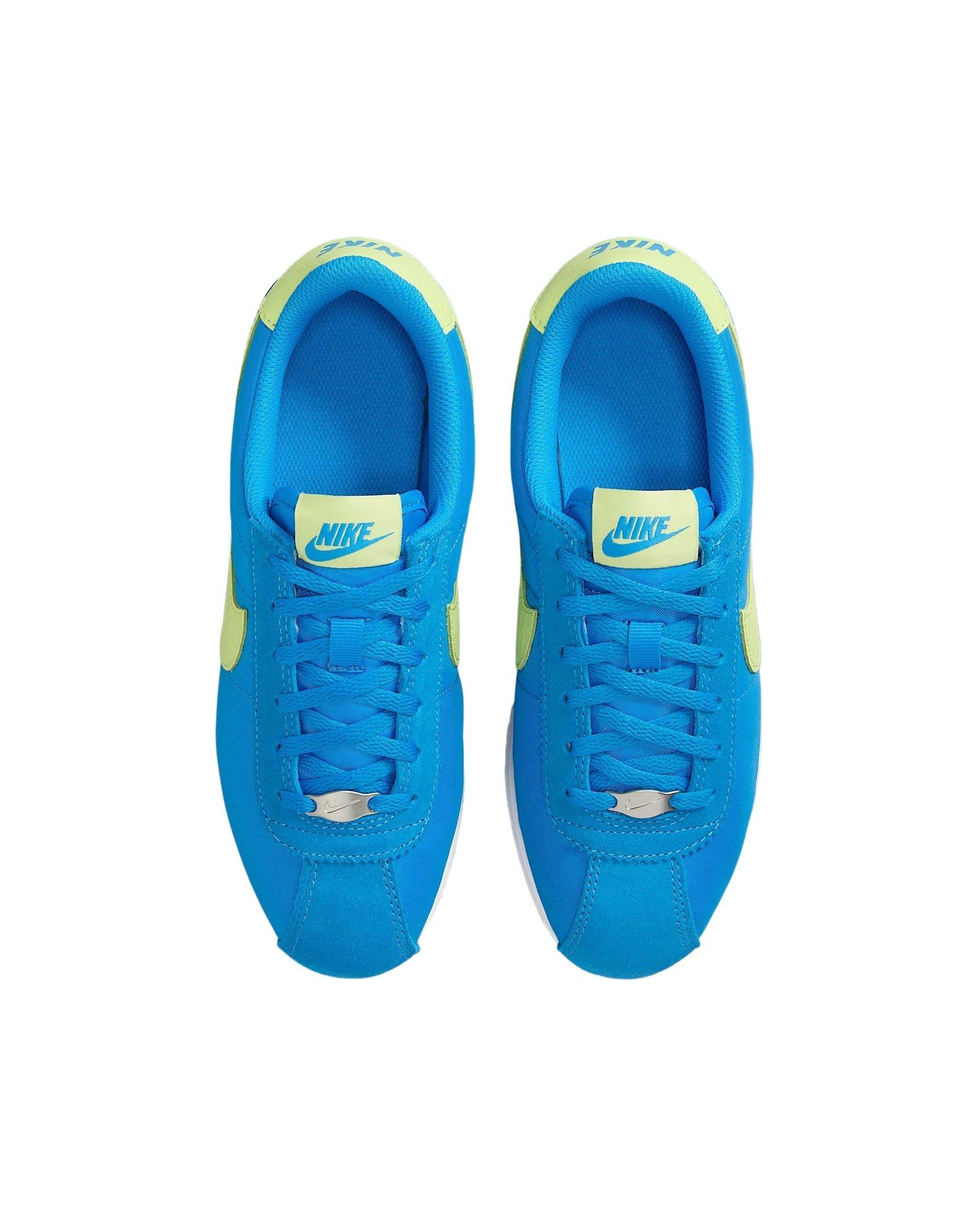 Nike Cortez Grade School Boys' "Photo Blue/White/Light Lemon Twist" Shoe