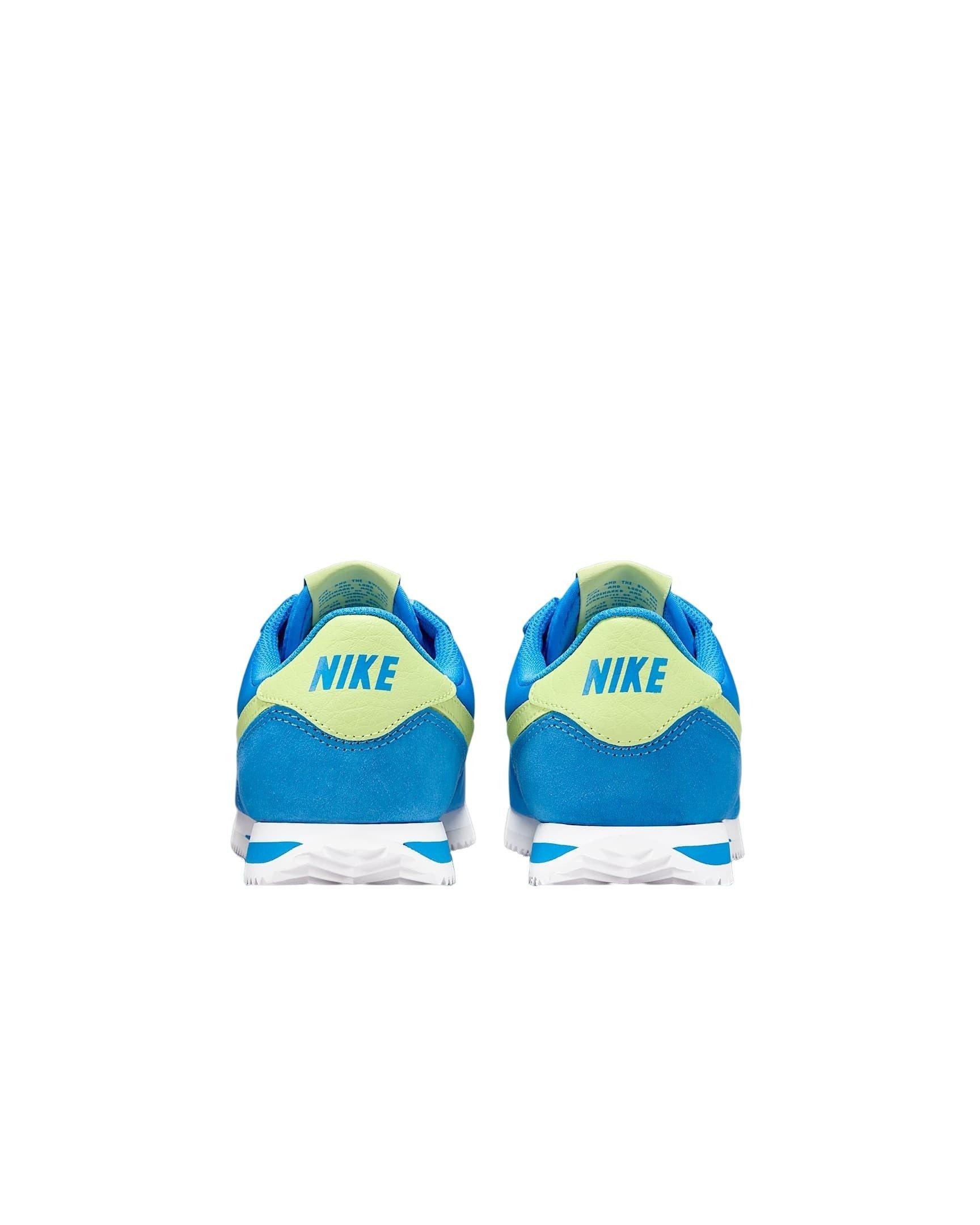 Nike Cortez Grade School Boys' "Photo Blue/White/Light Lemon Twist" Shoe