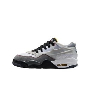 Jordan 4 RM Premium "White/Black/Smoke Grey/Fire Red" Grade School Boys' Shoe