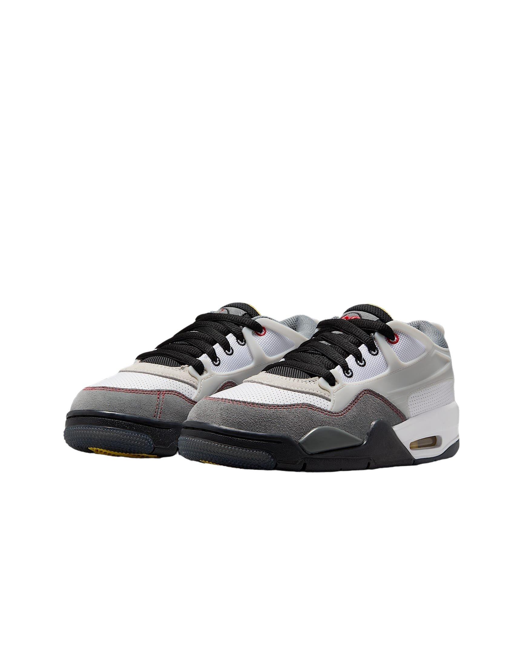 Jordan 4 RM Premium Grade School Boys' "White/Black/Smoke Grey/Fire Red" Shoe