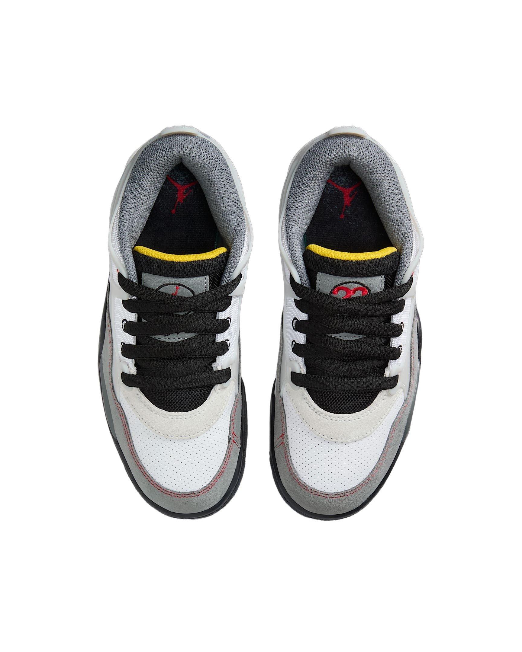 Jordan 4 RM Premium Grade School Boys' "White/Black/Smoke Grey/Fire Red" Shoe
