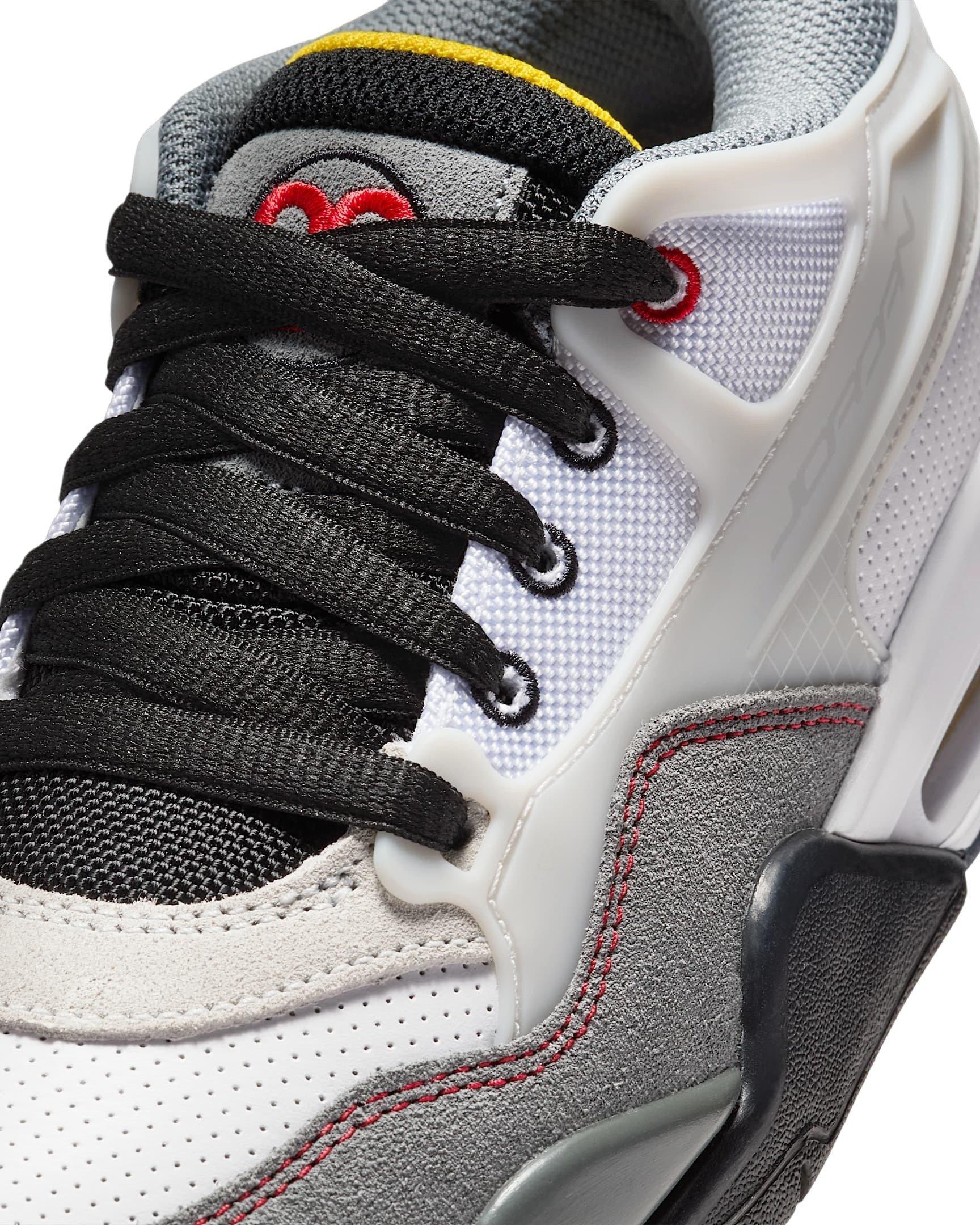 Jordan 4 RM Premium Grade School Boys' "White/Black/Smoke Grey/Fire Red" Shoe
