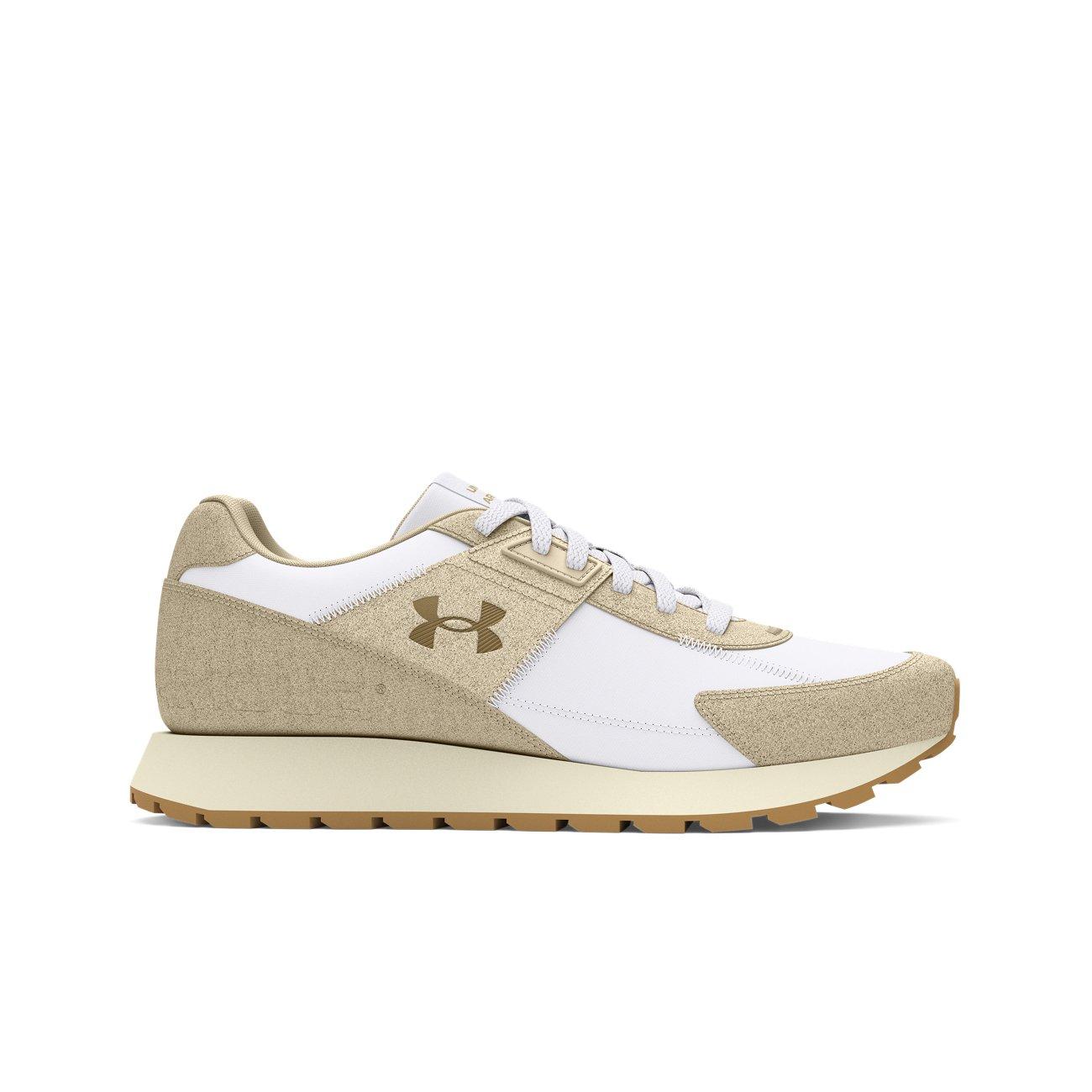 Under Armour Essential Runner "White/Khaki Base/Metallic Gold" Women's Running Shoe