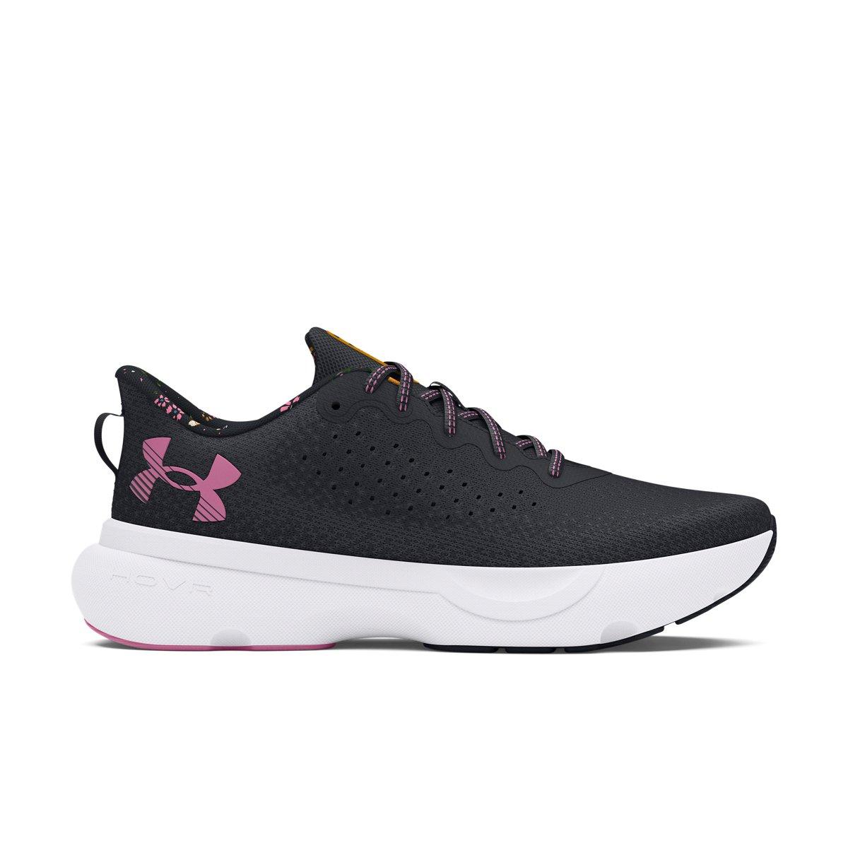 Under Armour Infinite Print "Black/Pink/White" Women's Running Shoe - BLACK/PINK/WHITE Thumbnail View 1