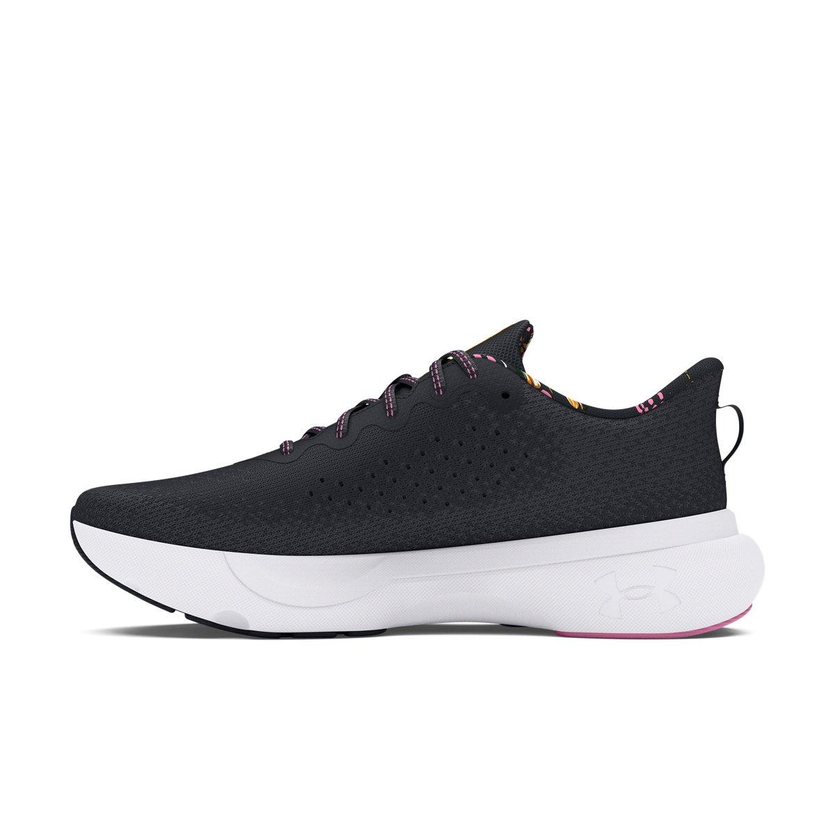 Under Armour Infinite Print "Black/Pink/White" Women's Running Shoe - BLACK/PINK/WHITE Thumbnail View 2