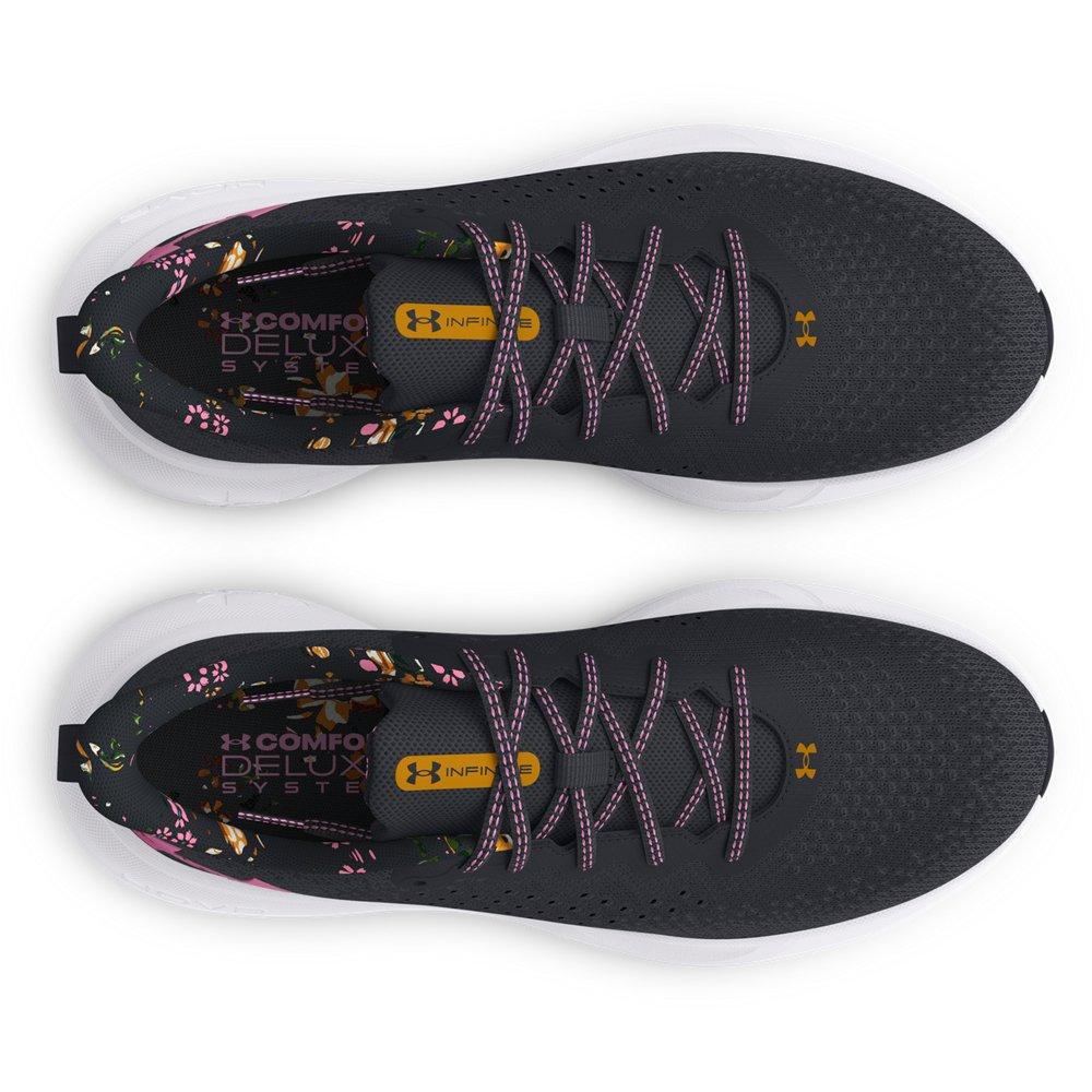 Under Armour Infinite Print "Black/Pink/White" Women's Running Shoe - BLACK/PINK/WHITE Thumbnail View 4
