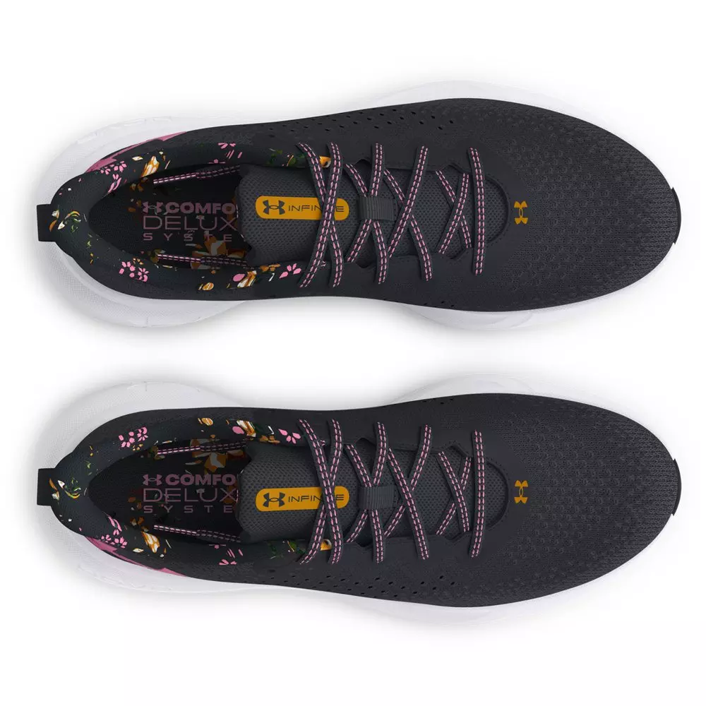 Under Armour Infinite Print "Black/Pink/White" Women's Running Shoe - BLACK/PINK/WHITE