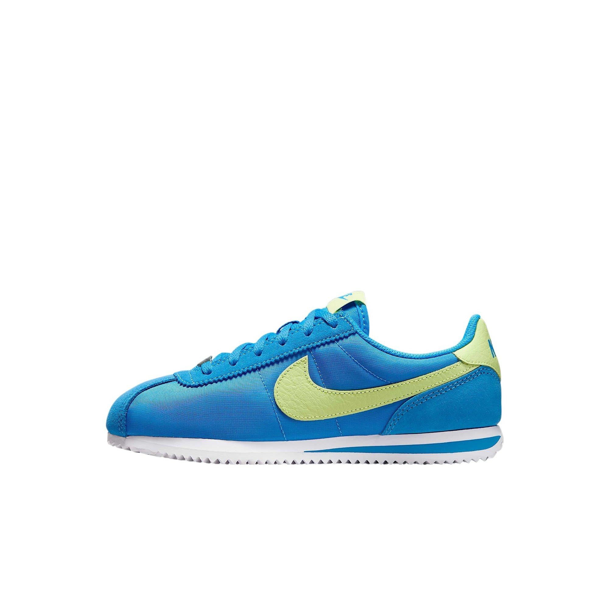 Nike Cortez Preschool Boys' "Photo Blue/White/Light Lemon Twist" Shoe