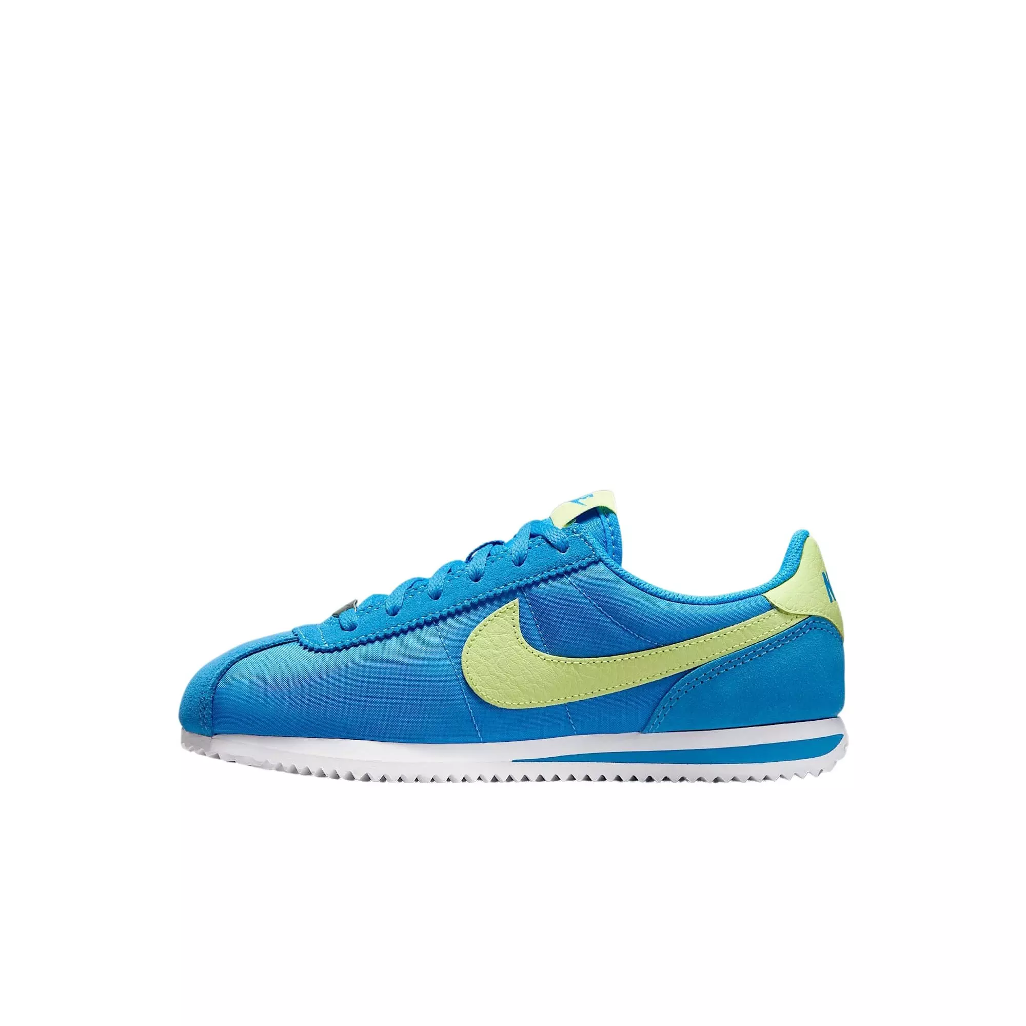 Nike Cortez "Photo Blue/White/Light Lemon Twist" Preschool Boys' Shoe - BLUE/WHITE/LEMON