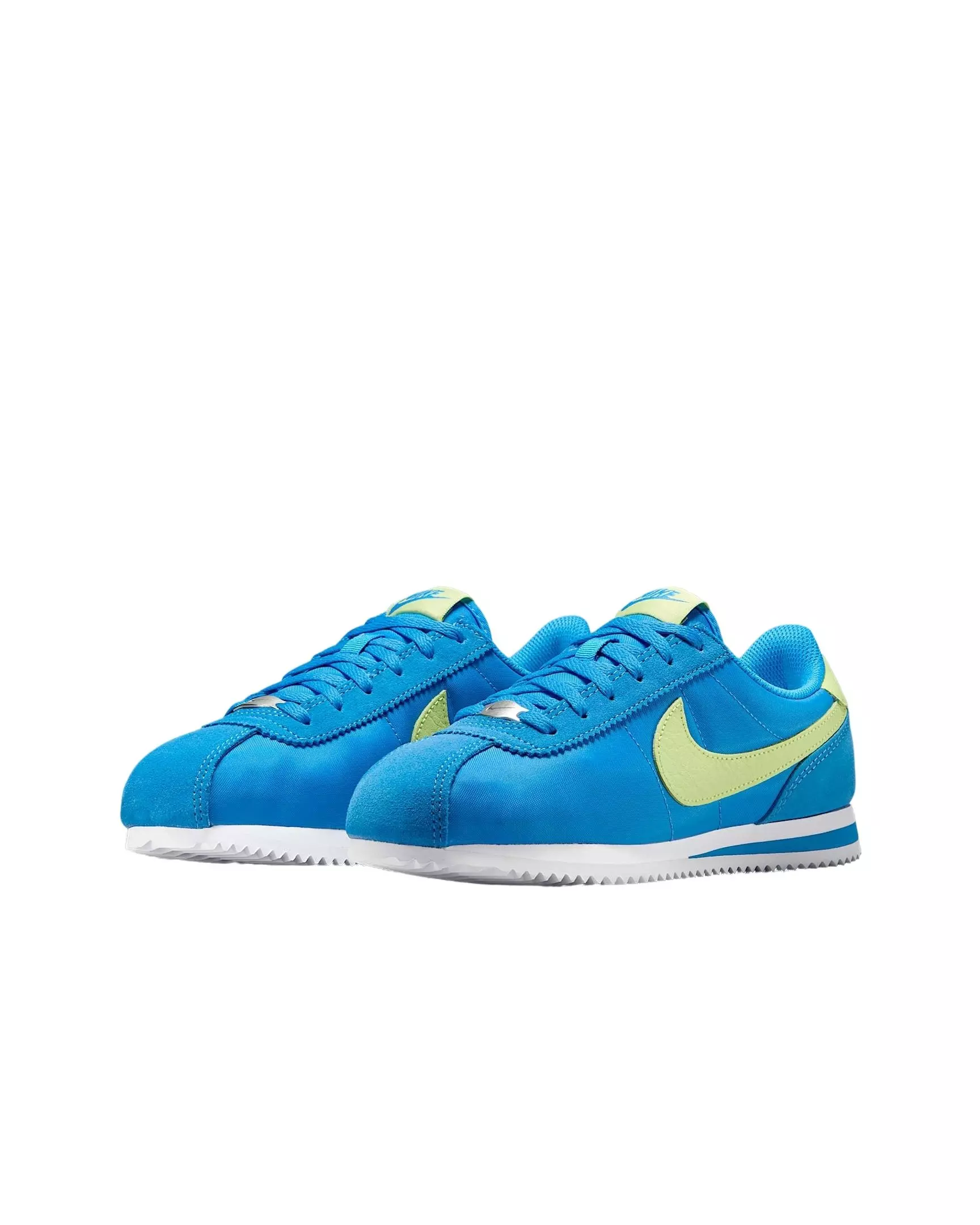 Nike Cortez "Photo Blue/White/Light Lemon Twist" Preschool Boys' Shoe - BLUE/WHITE/LEMON