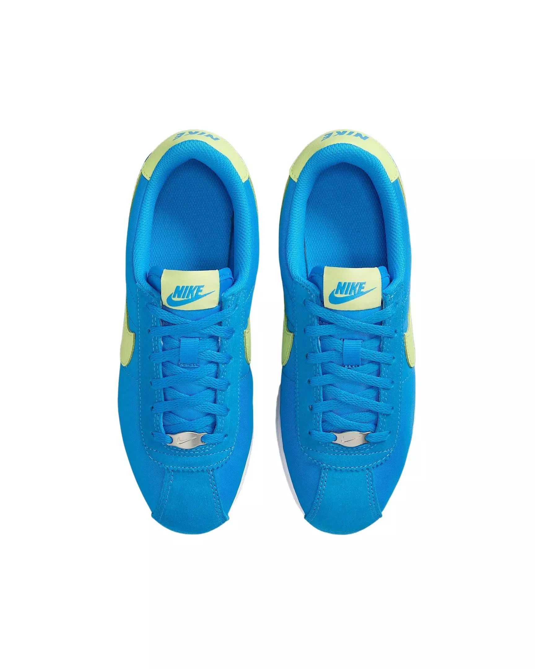 Nike Cortez "Photo Blue/White/Light Lemon Twist" Preschool Boys' Shoe - BLUE/WHITE/LEMON