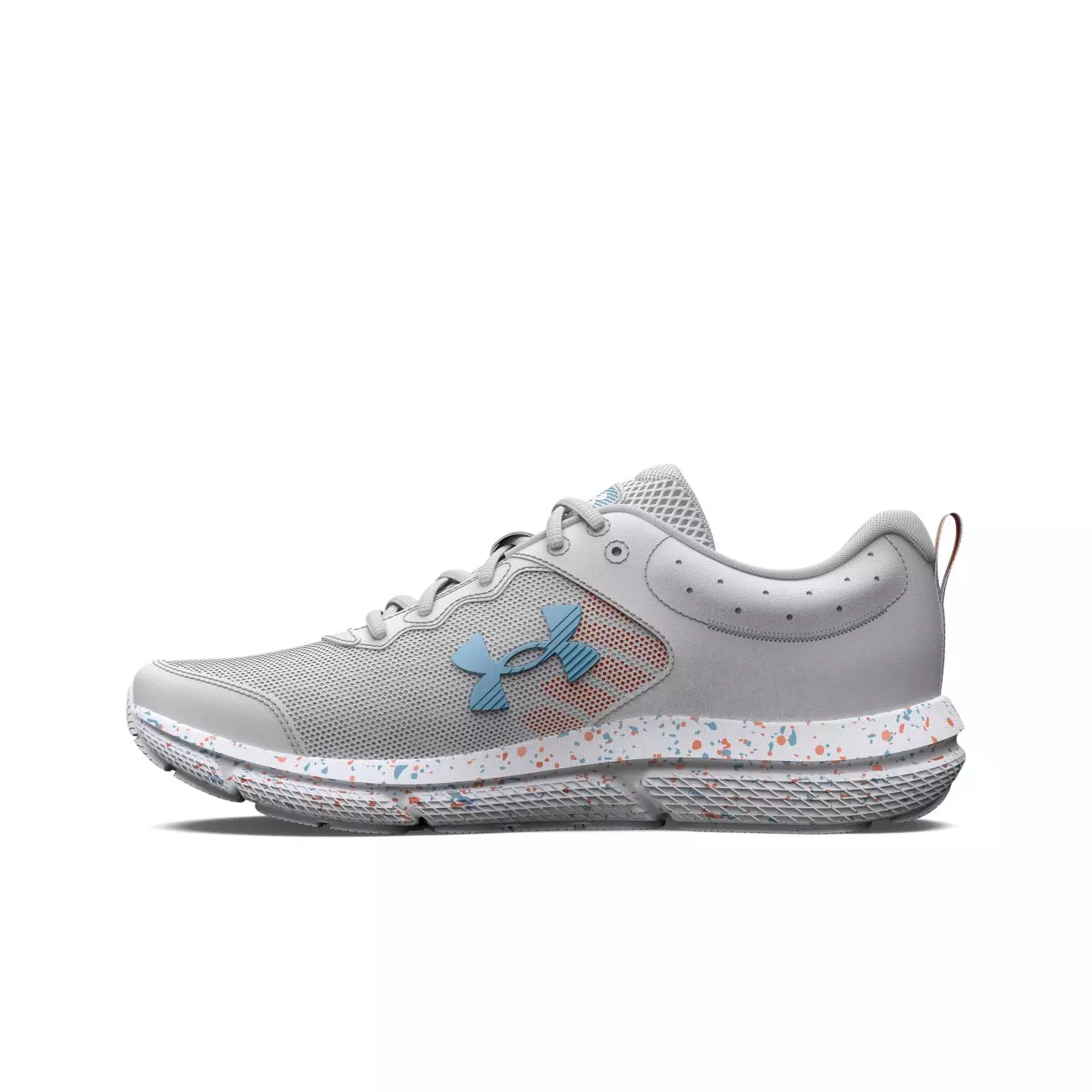 Under Armour Charged Assert 10 Paint Splatter "Halo Gray/Blizzard" Women's Running Shoe - HALO GREY/BLIZZARD
