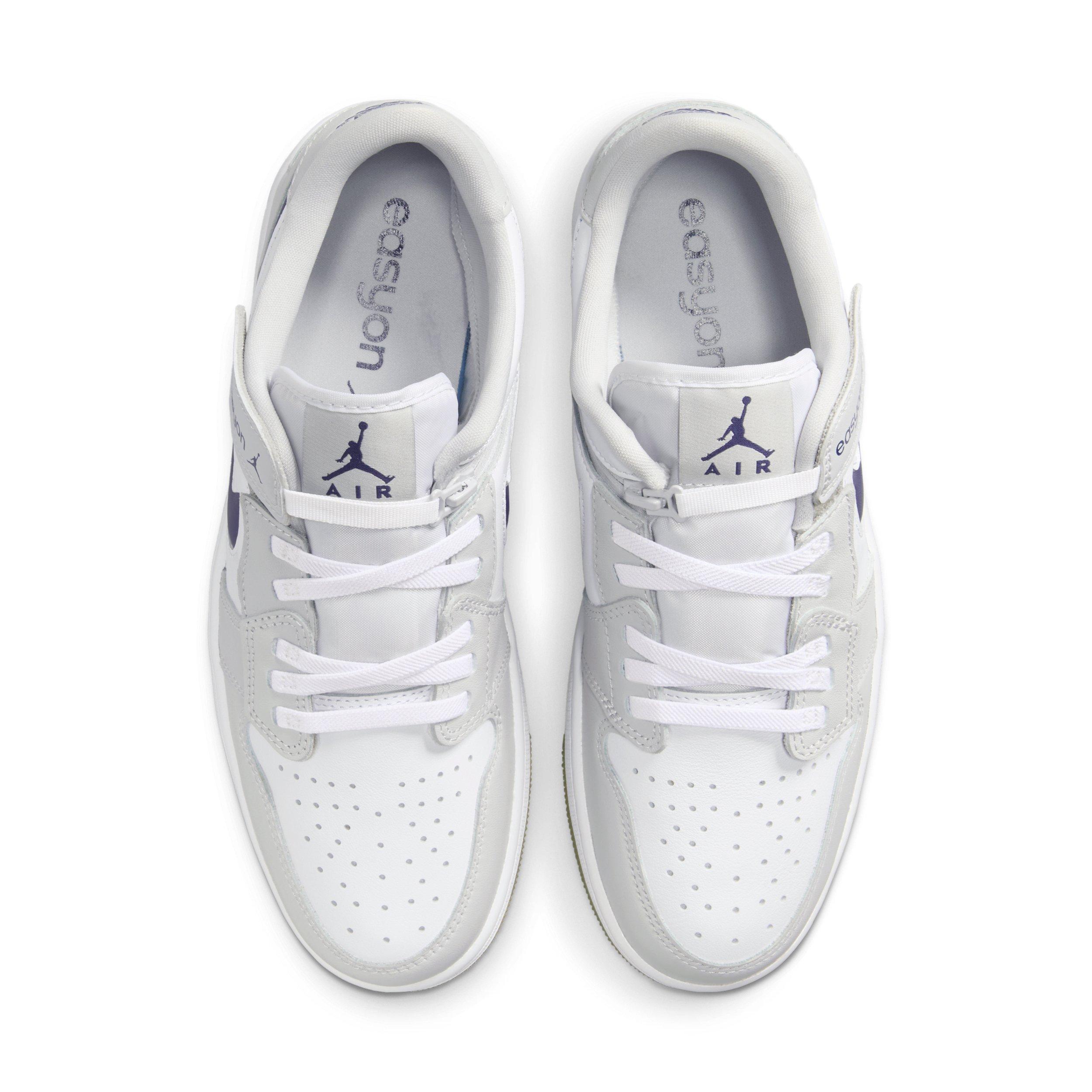 Jordan 1 Low EasyOn "White/Neutral Grey/Gum Medium Brown/Midnight Navy" Men's Shoe - WHITE/GREY/MD BROWN/NAVY Thumbnail View 4