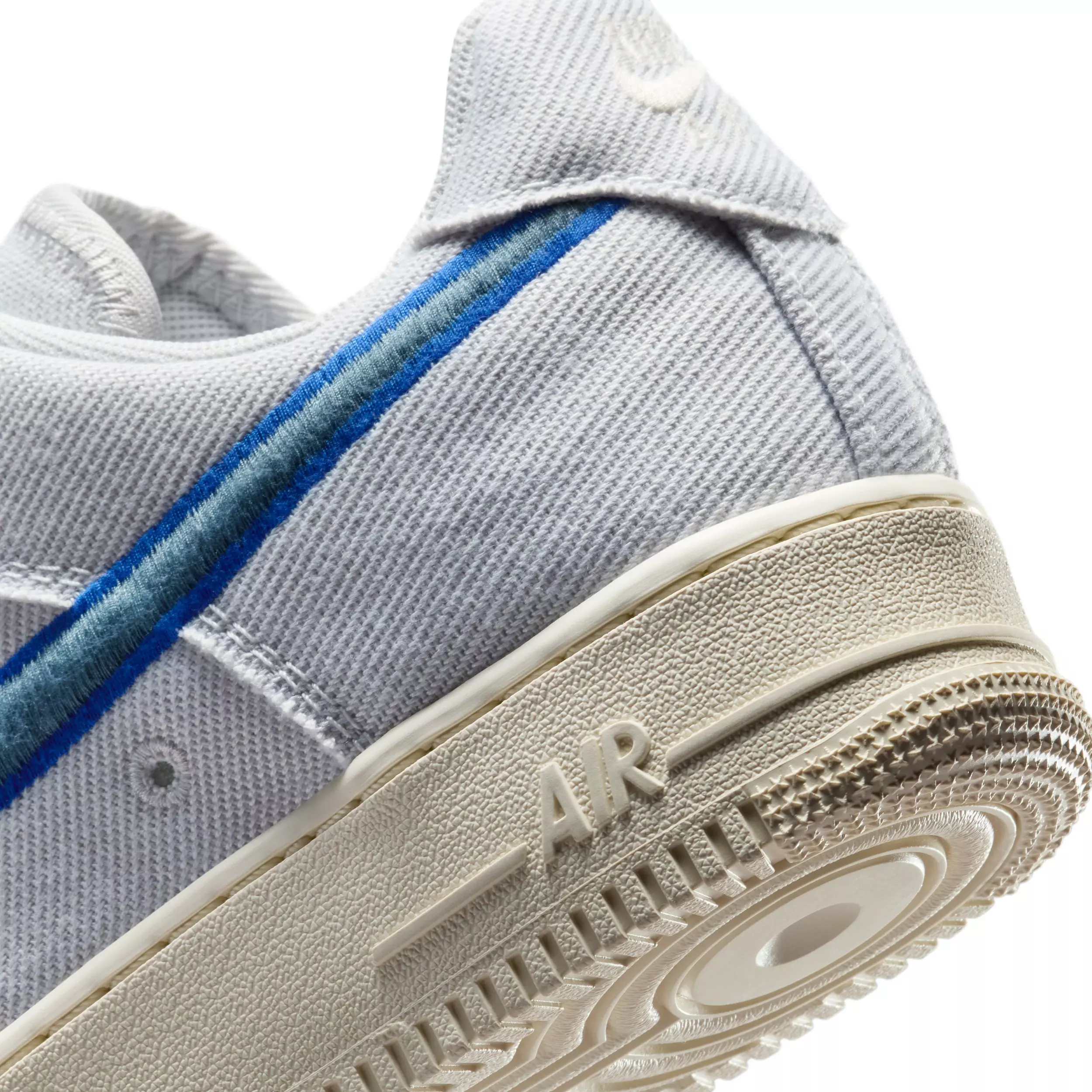 Nike Air Force 1 Low Canvas "Photon Dust/Game Royal/Pale Ivory/Smokey Blue" Men's Shoe - DUST/ROYAL/IVORY/BLUE