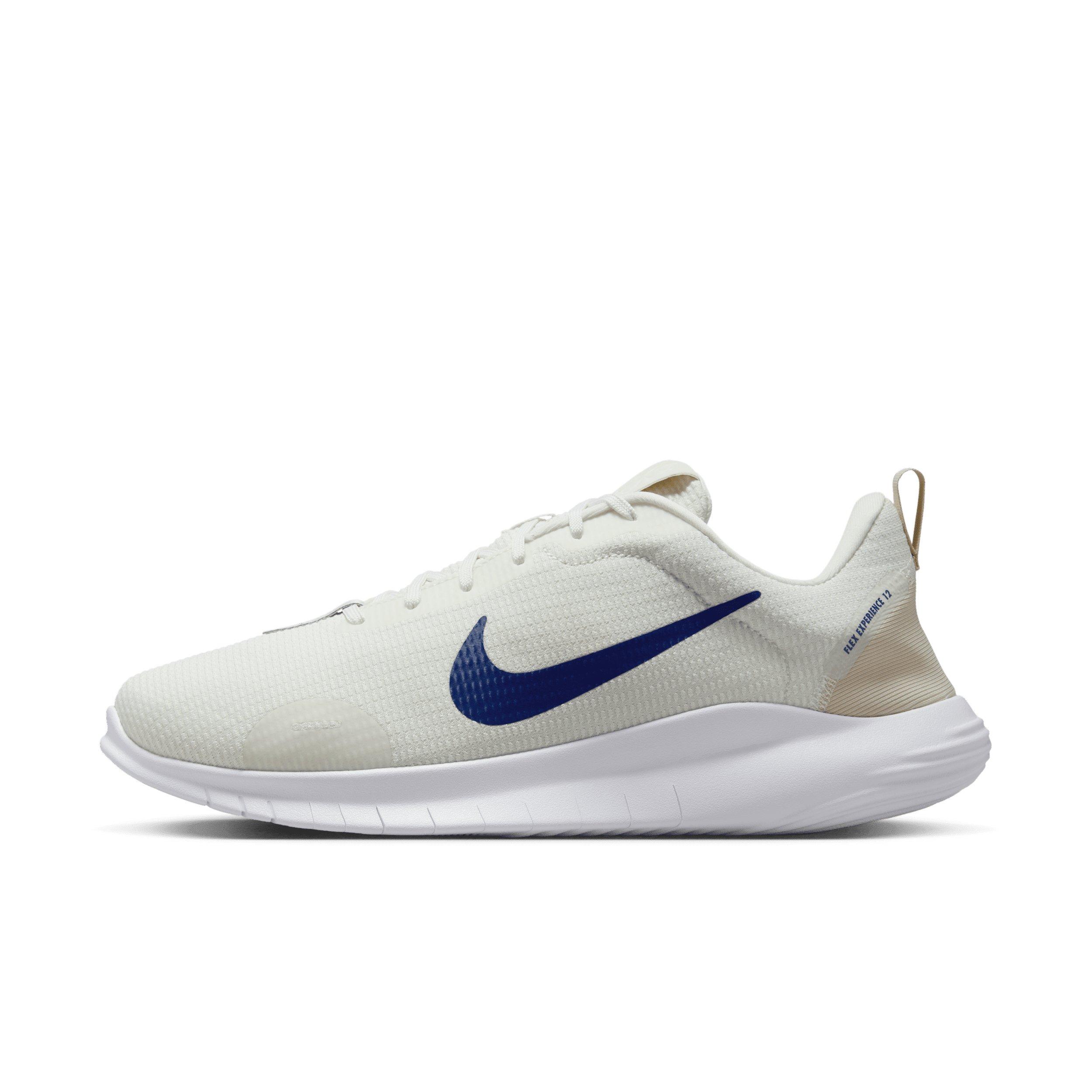 Nike Flex Experience Run 12 "Sail/Light Orewood Brown/Deep Royal Blue" Men's Wide Running Shoe - SAIL/LT BROWN/ROYAL Thumbnail View 2